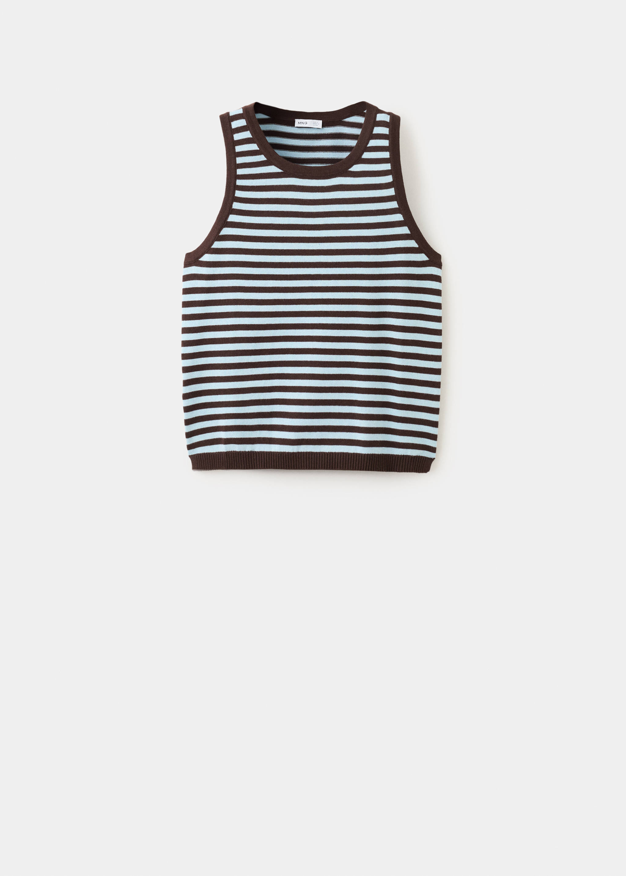 Striped knit top - Article without model