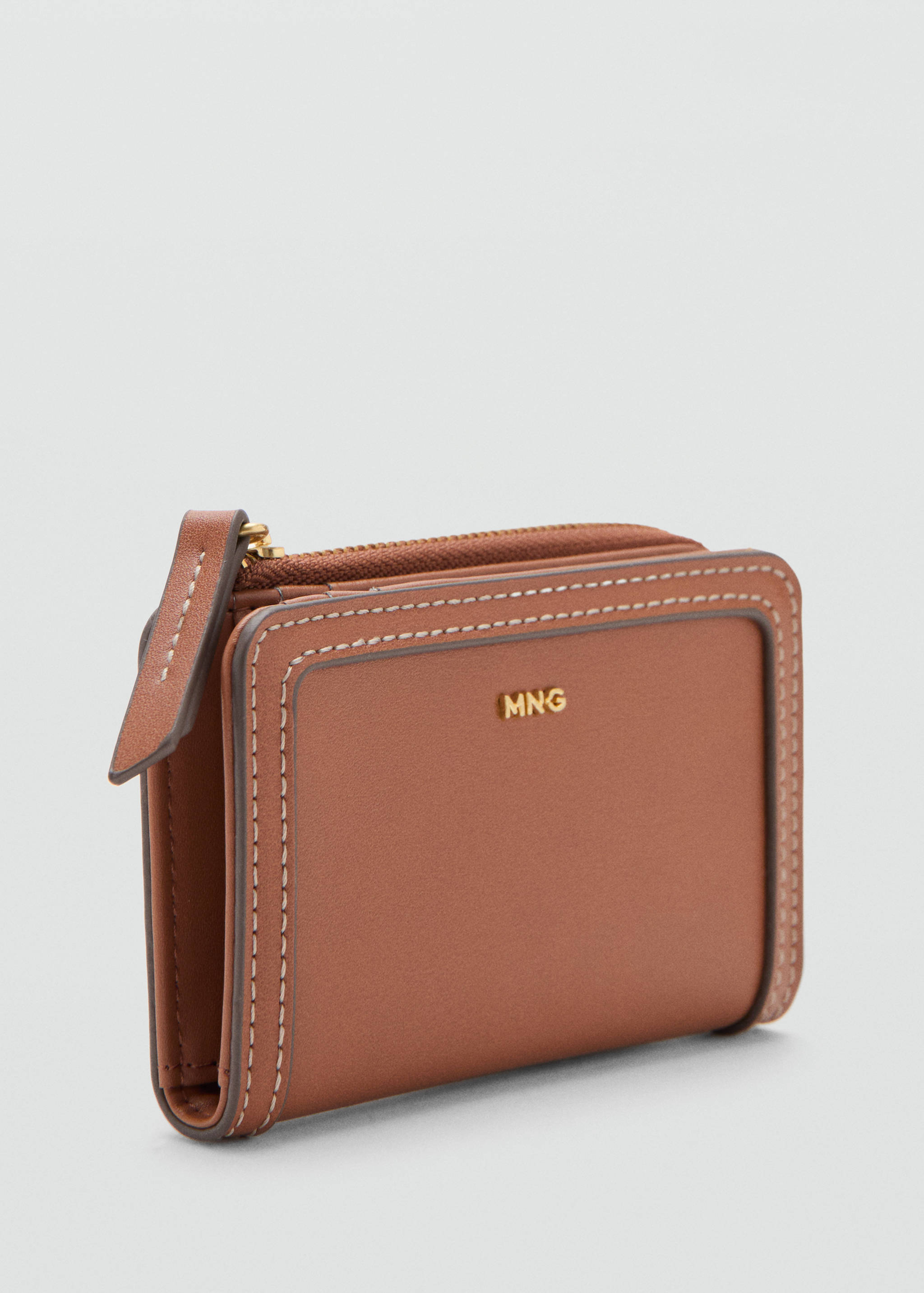 Portefeuille petit effet saffiano - Plan moyen