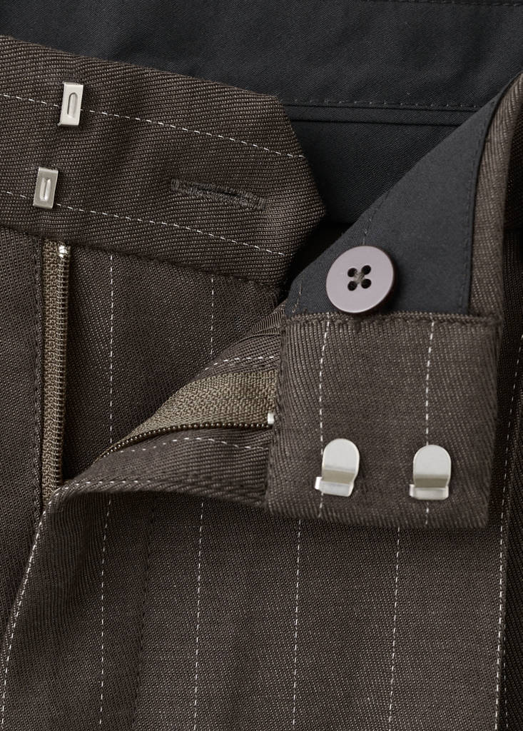 Lyocell suit trousers — Chocolate