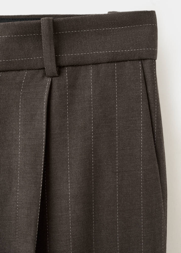 Lyocell suit trousers — Chocolate