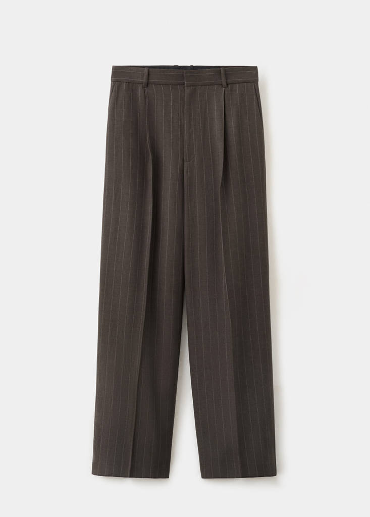 Lyocell suit trousers — Chocolate