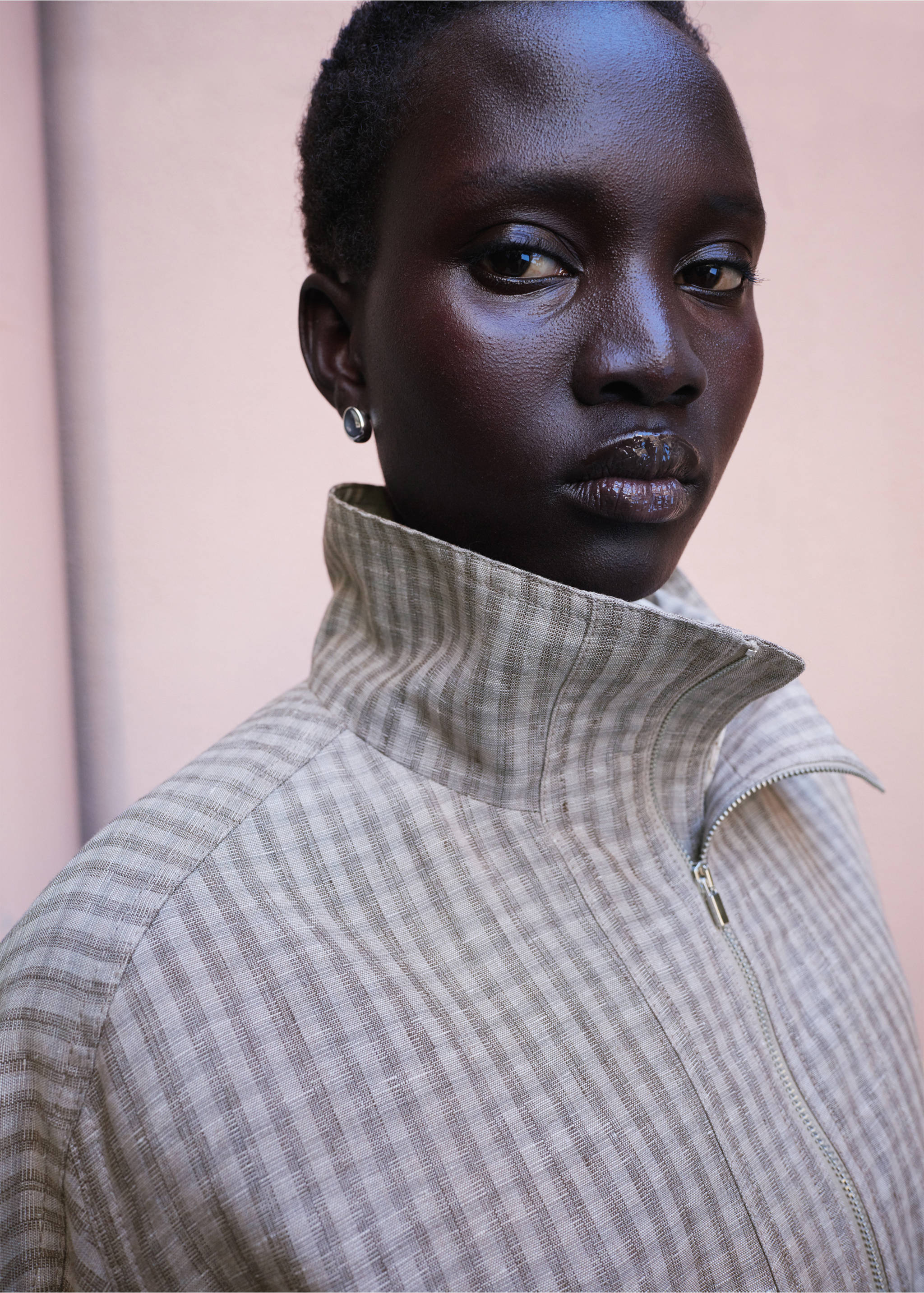 Veste bomber carreaux - Détail de l'article 2, Gris clair/pastel. Ref: 27026363-00.