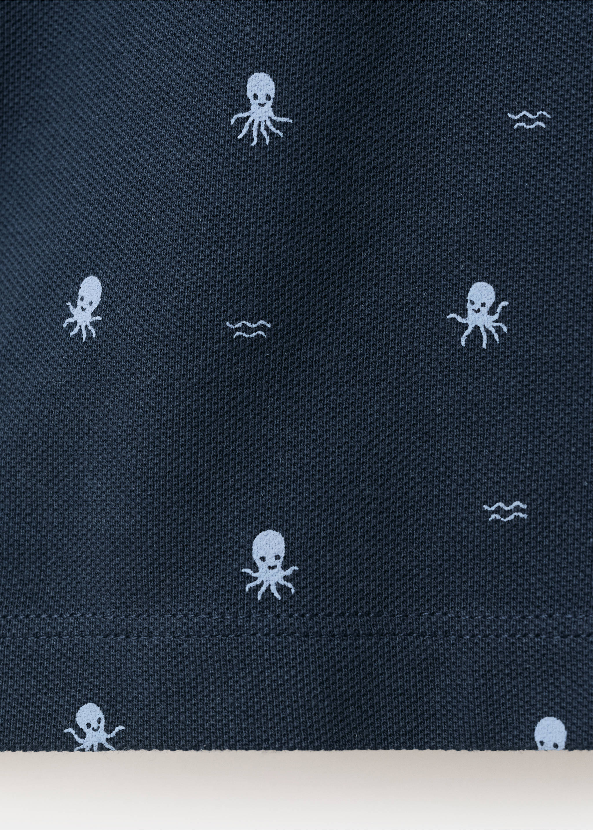 Polo algodón estampado - Detalle del artículo 0, Azul marino. Ref: 27026710-00.
