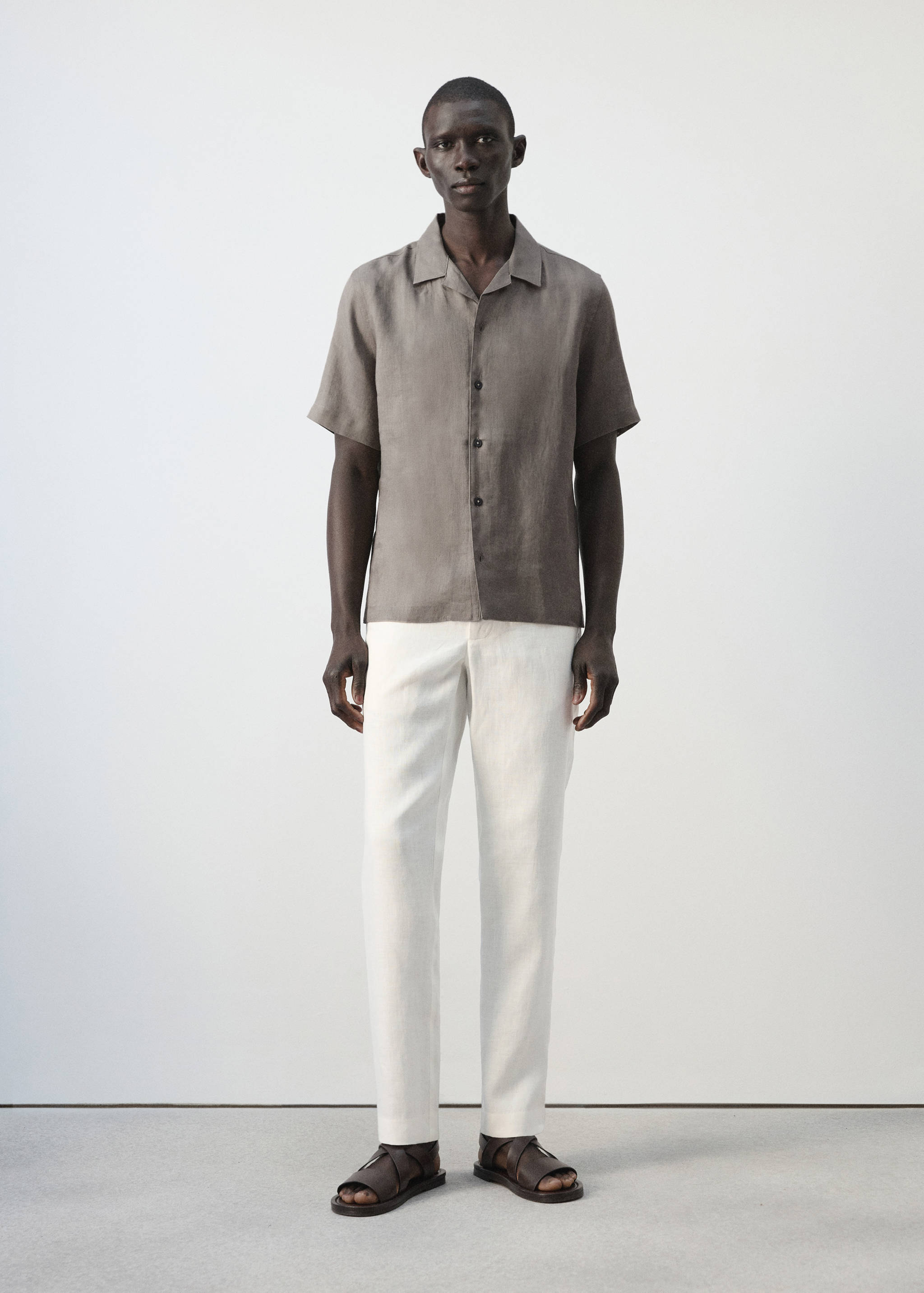 Брюки 100% лен slim fit - Общий план