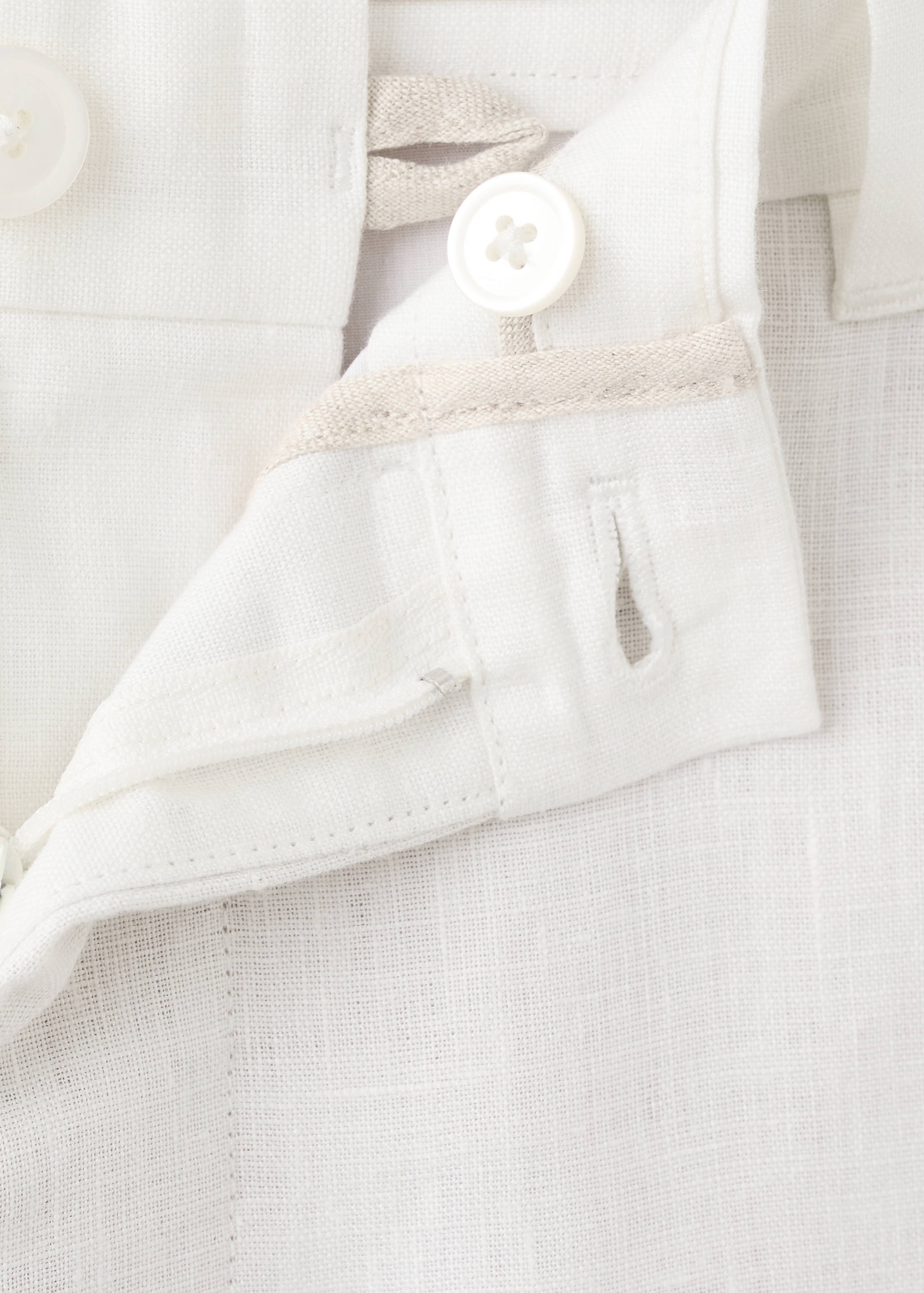 Брюки 100% лен slim fit - Деталь изделия 8