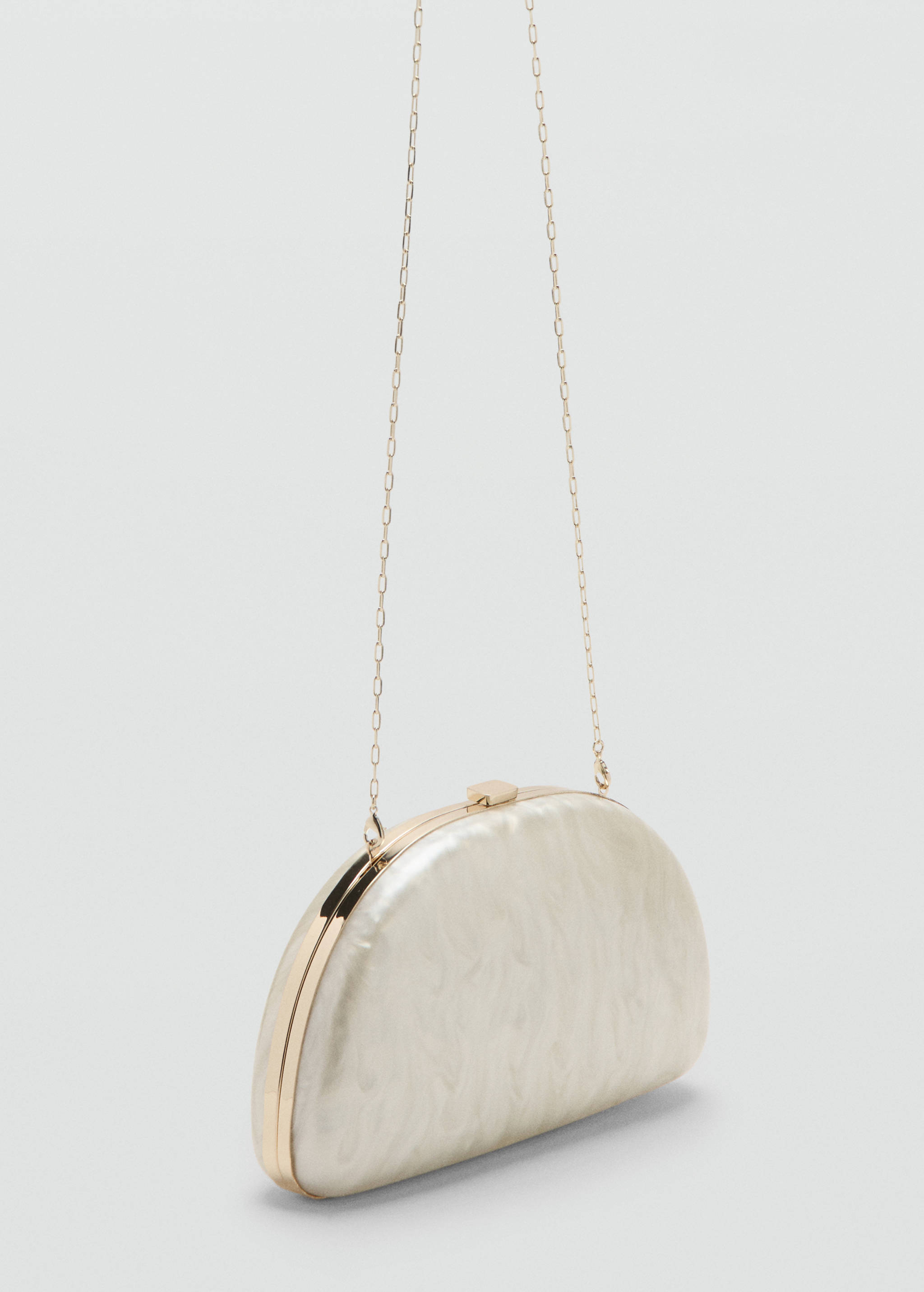 Pearl-effect clutch bag - Medium plane