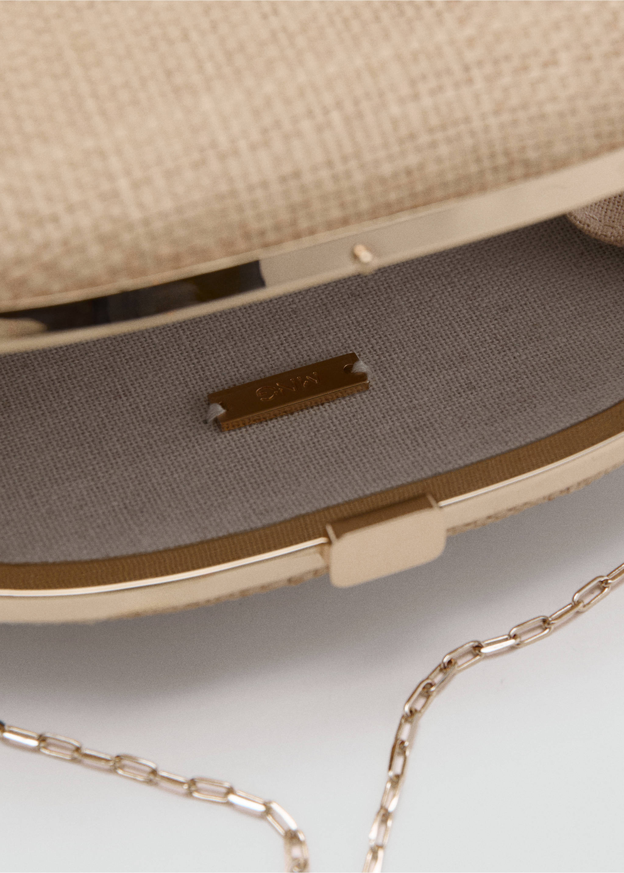 Клатч из натурального волокна - Деталь изделия 2, Бежевый. Ref: 27026718-00.