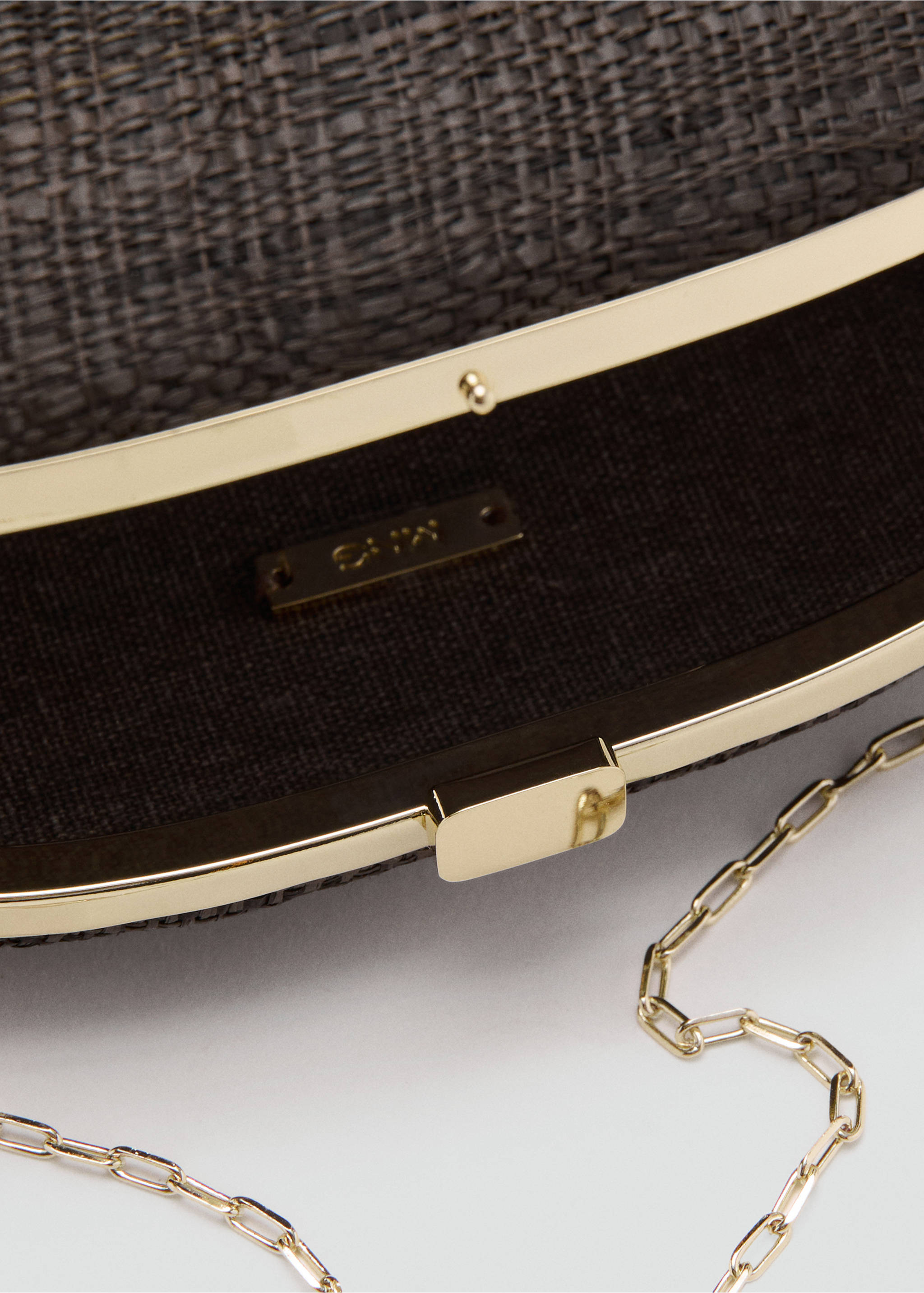 Клатч из натурального волокна - Деталь изделия 2, Шоколадный. Ref: 27026718-00.