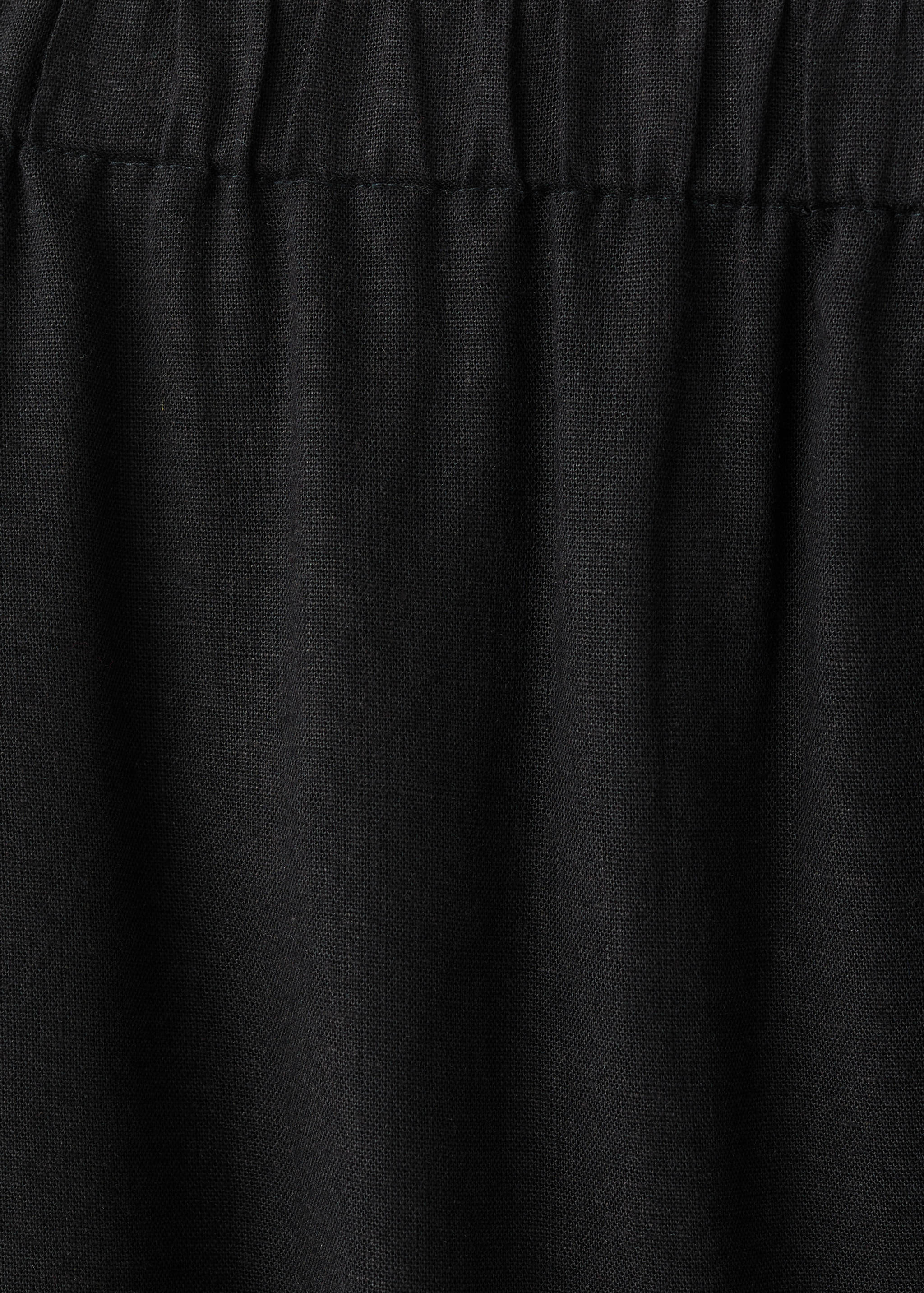 Straight linen-blend trousers - Details of the article 8