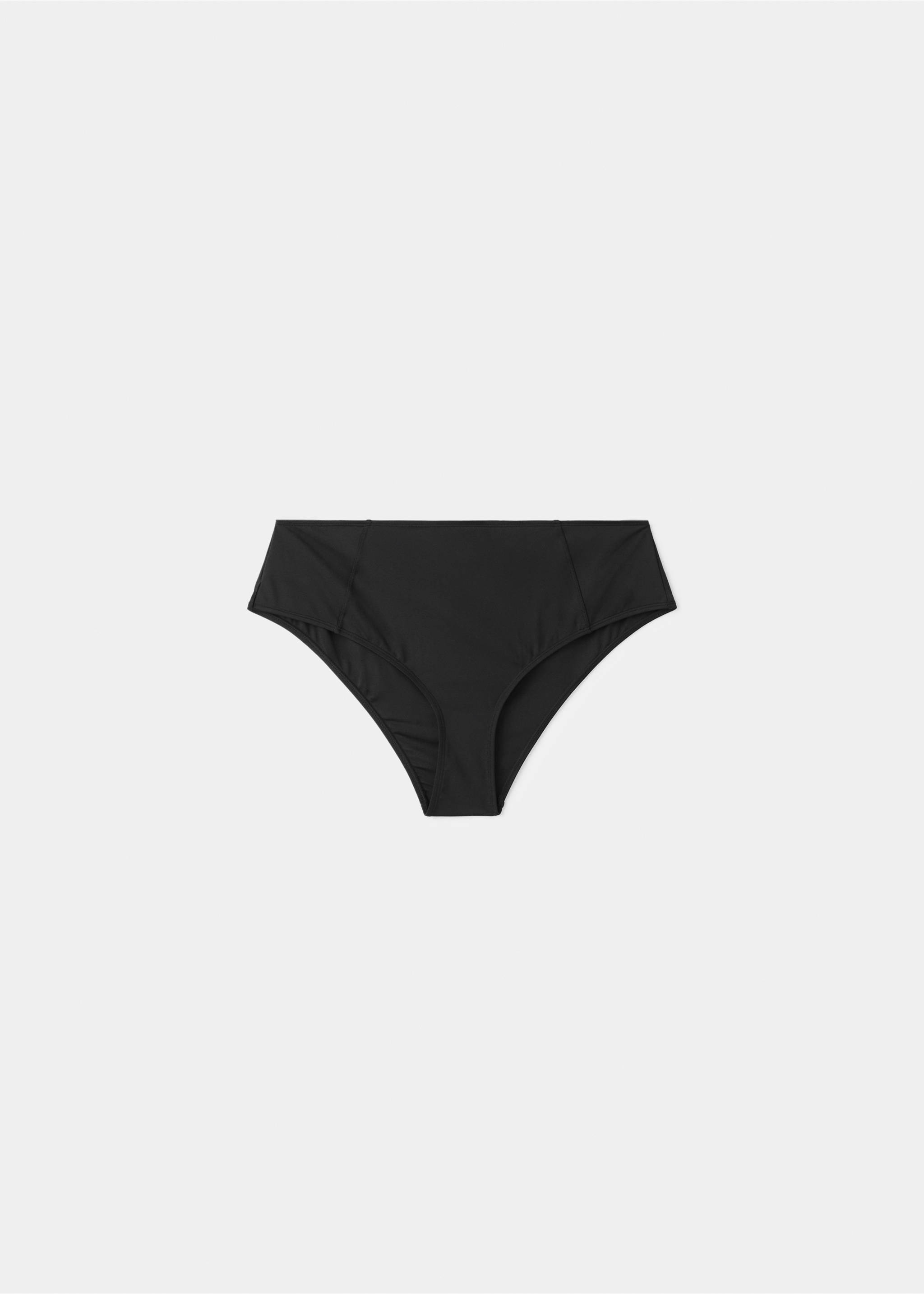 High-waist bikini bottoms - Article without model, Black. Ref: 27026725-00.