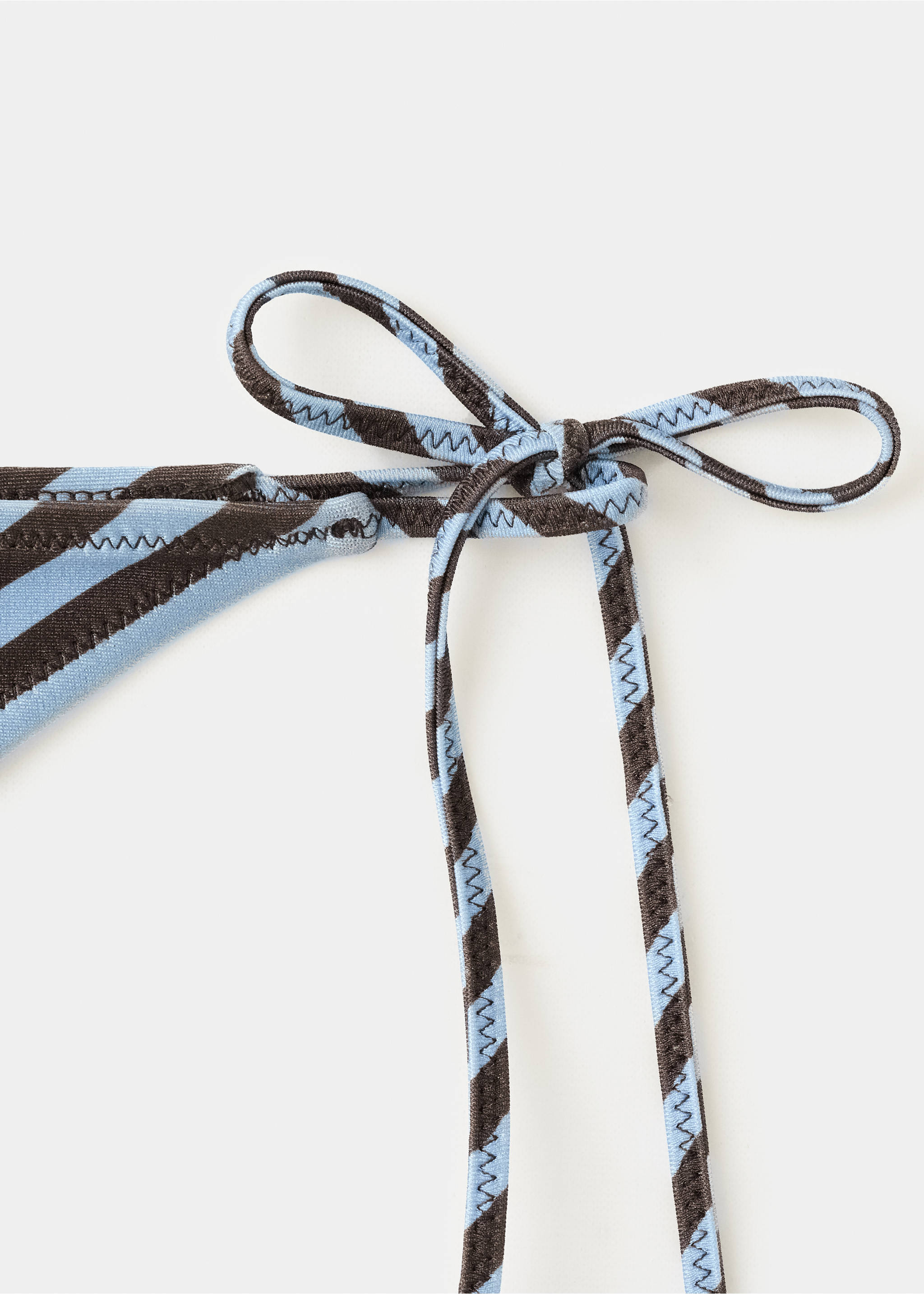 Thong bikini bottoms - Details of the article 8, Sky Blue. Ref: 27026726-00.