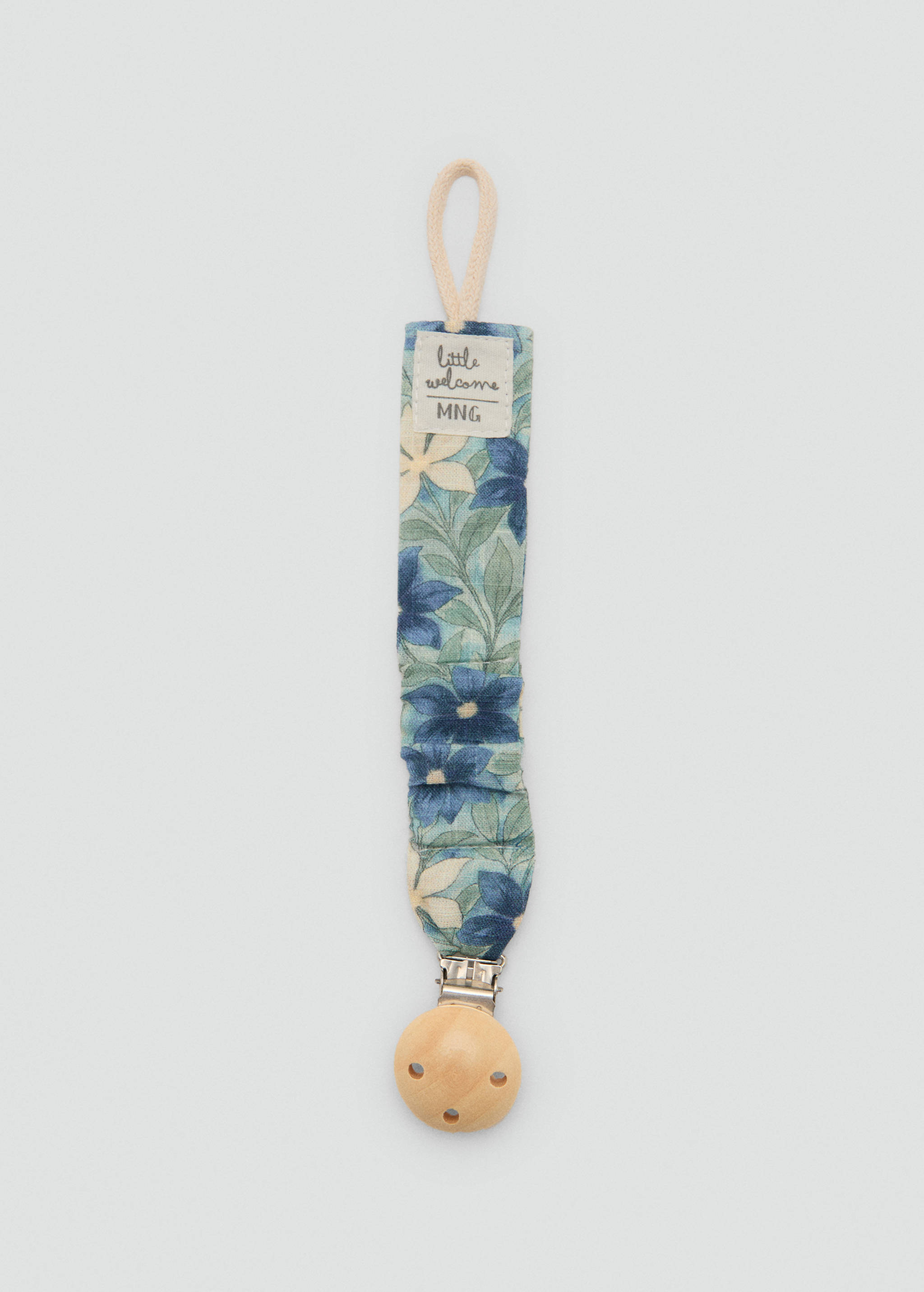 Floral cotton pacifier clip - Article without model