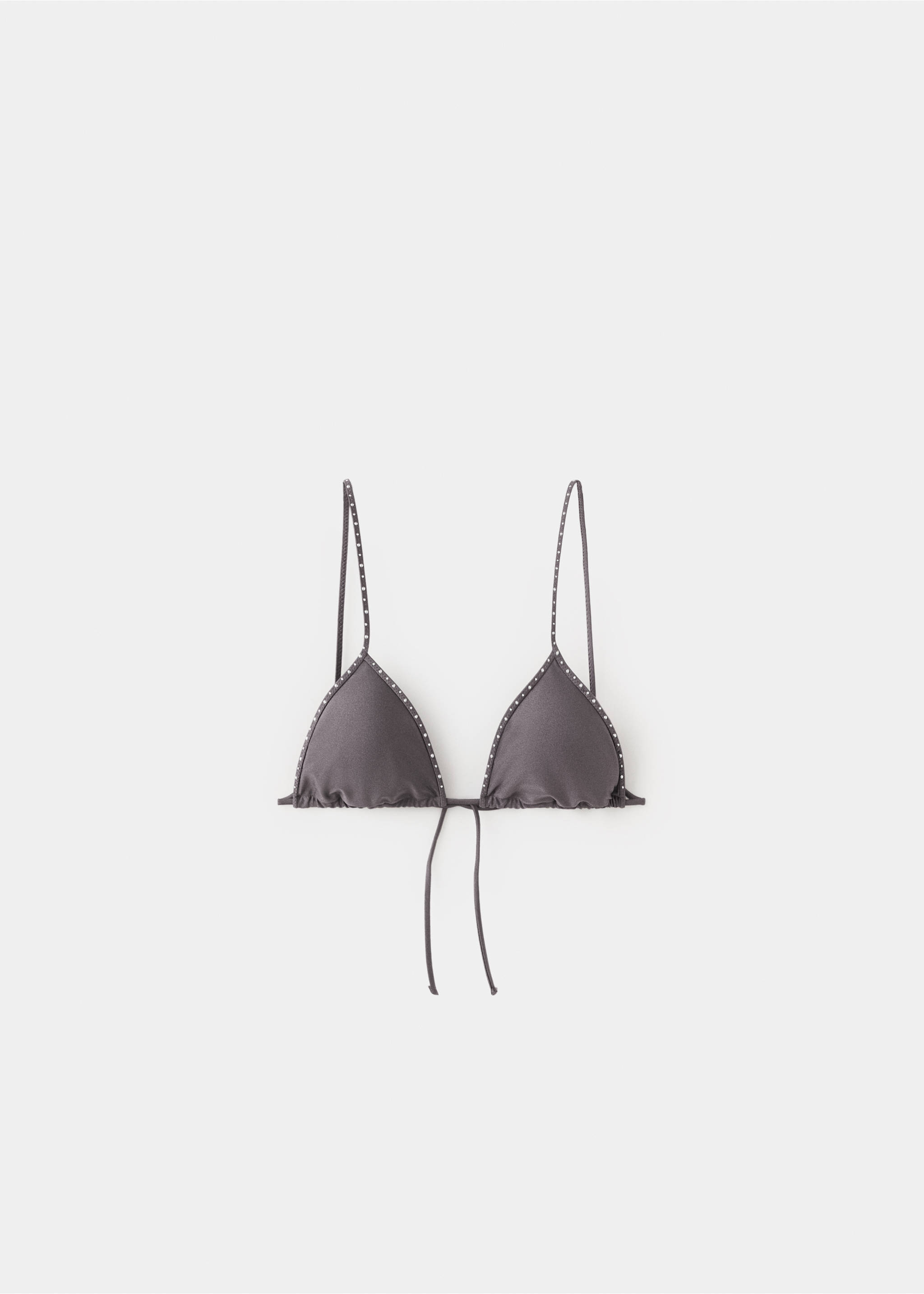 Top bikini à clous - Article sans modèle, Gris. Ref: 27026728-00.