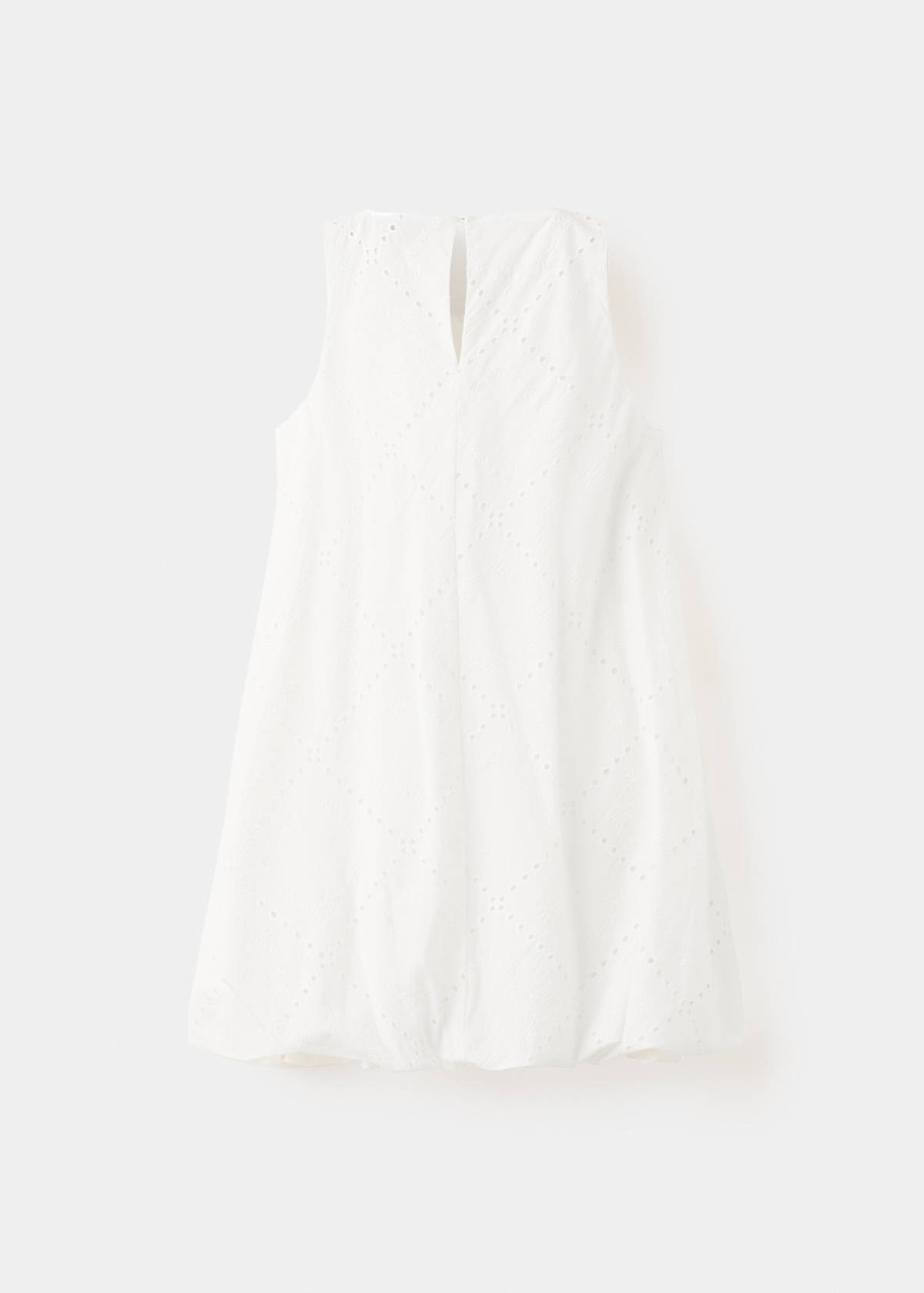 Short balloon dress — White