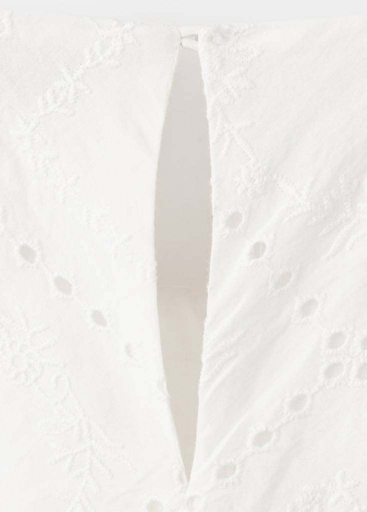 Short balloon dress — White