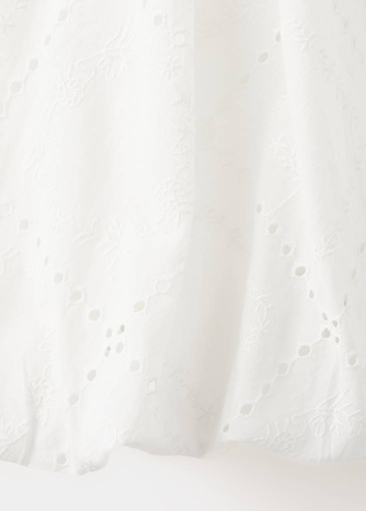 Short balloon dress — White