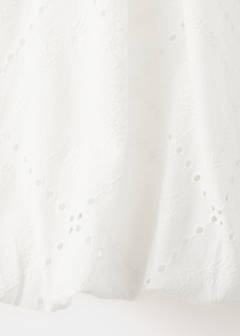 Short balloon dress — White 10