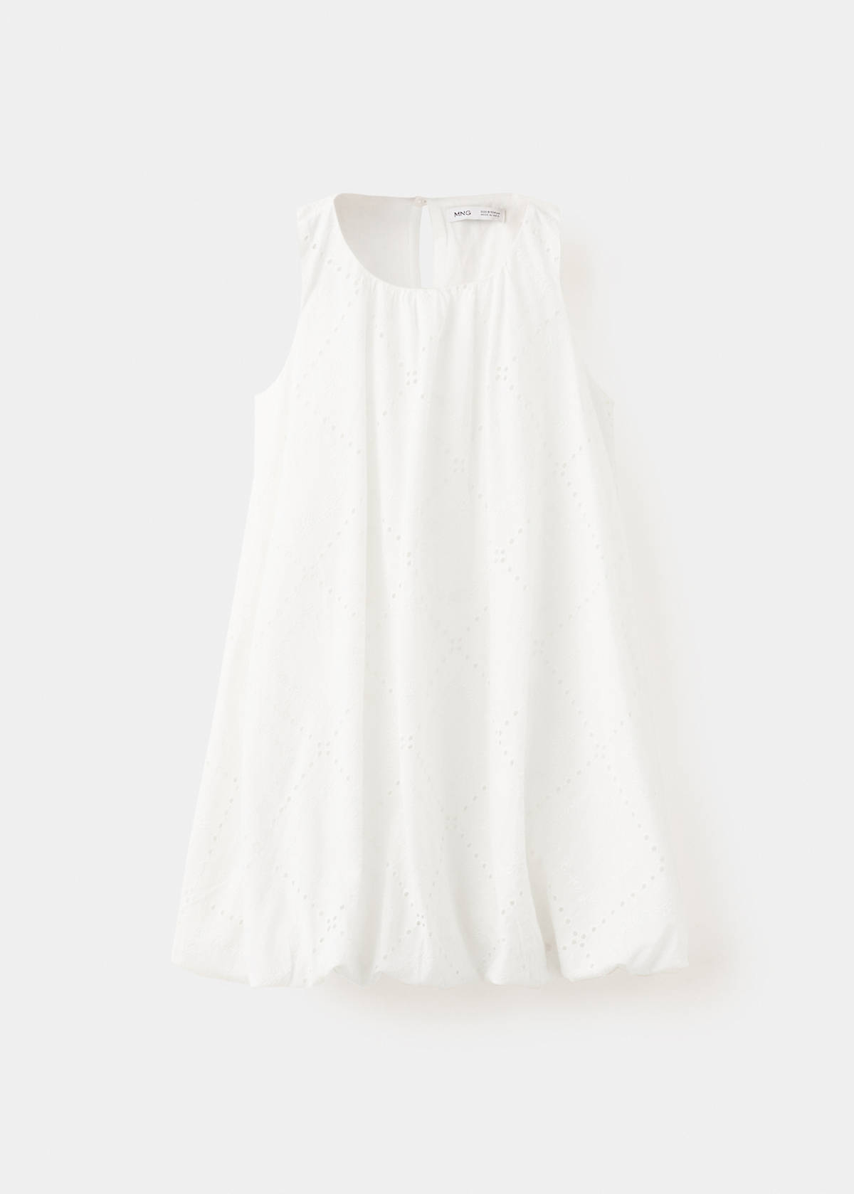 Short balloon dress — White