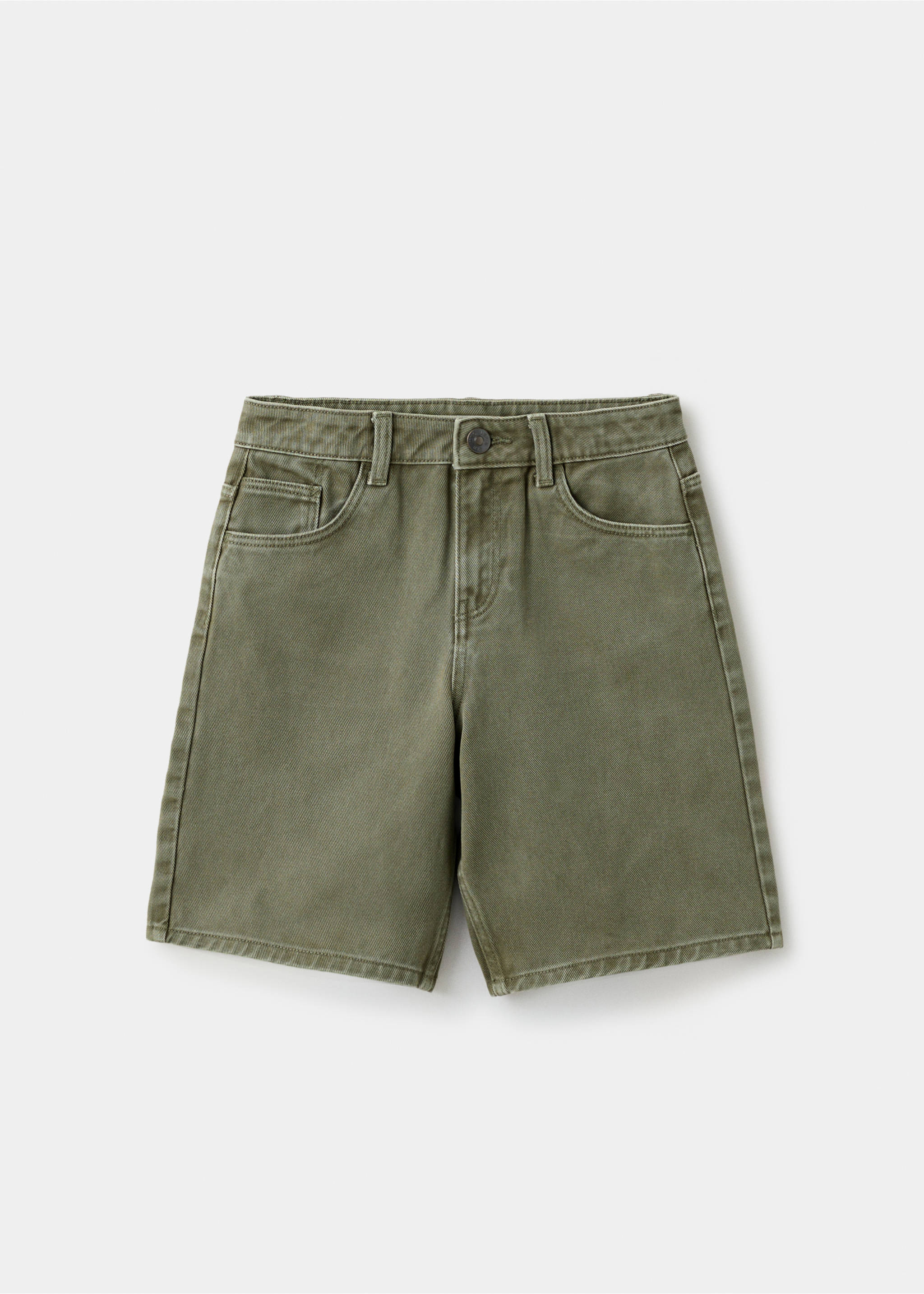 Denim Bermuda shorts - Article without model, Khaki. Ref: 27026736-00.