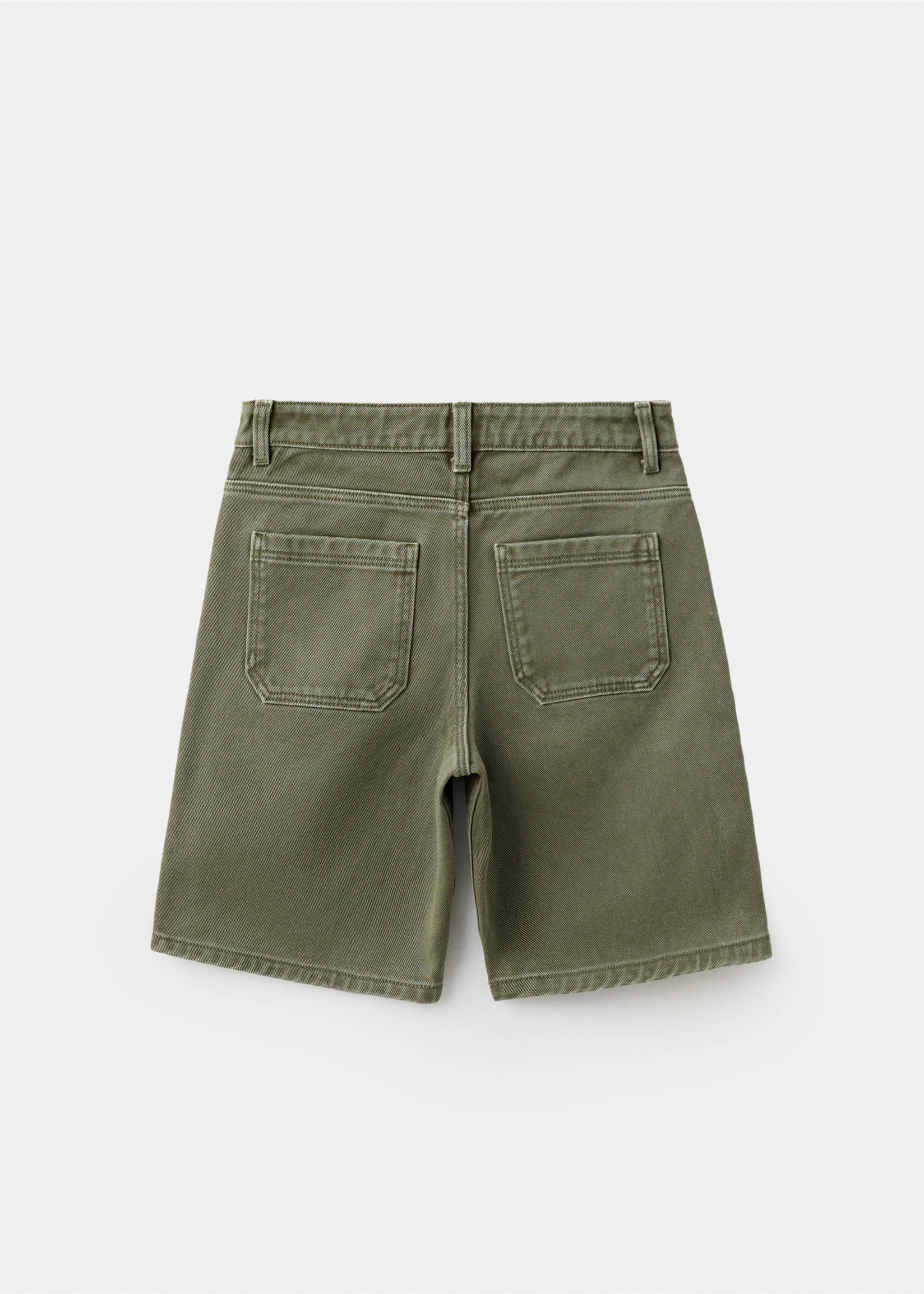Denim Bermuda shorts - Reverse of the article, Khaki. Ref: 27026736-00.