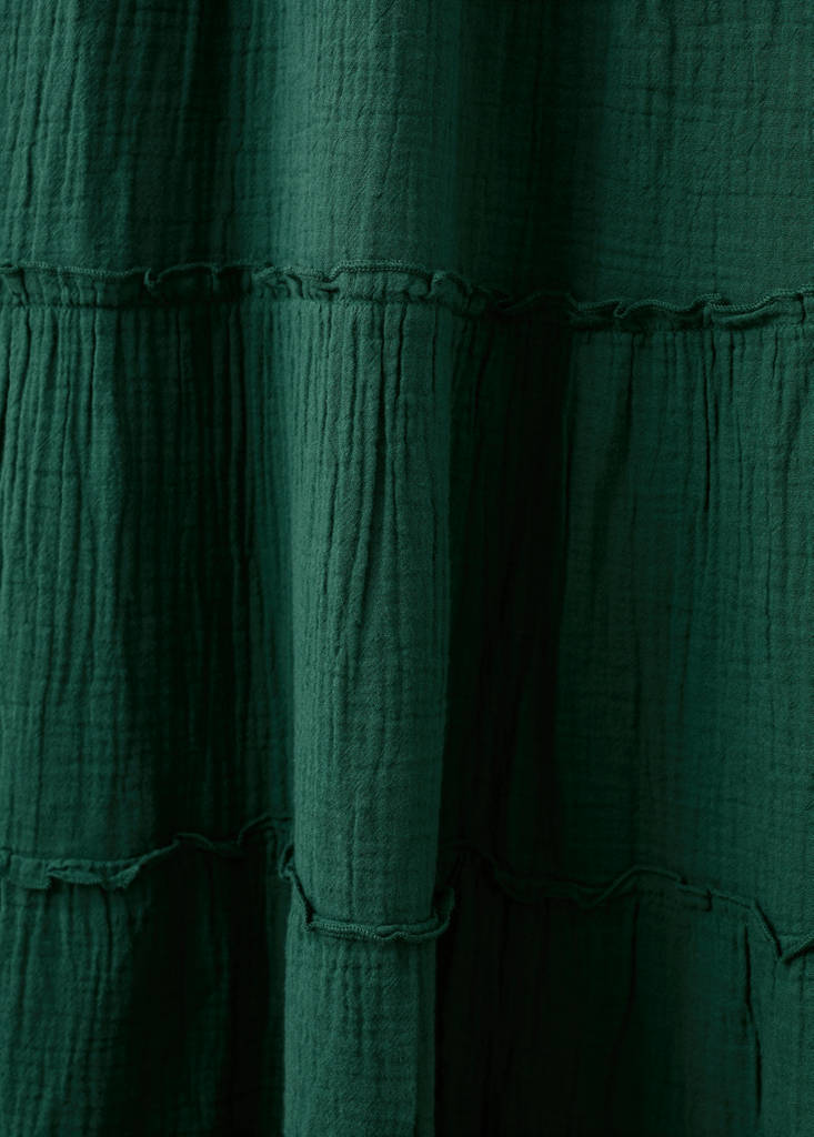Halter panel dress — Green
