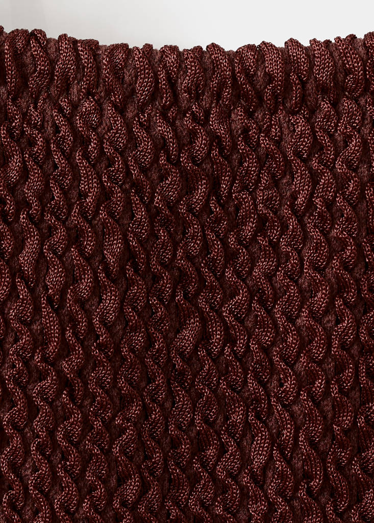 Textured swimsuit — Russet