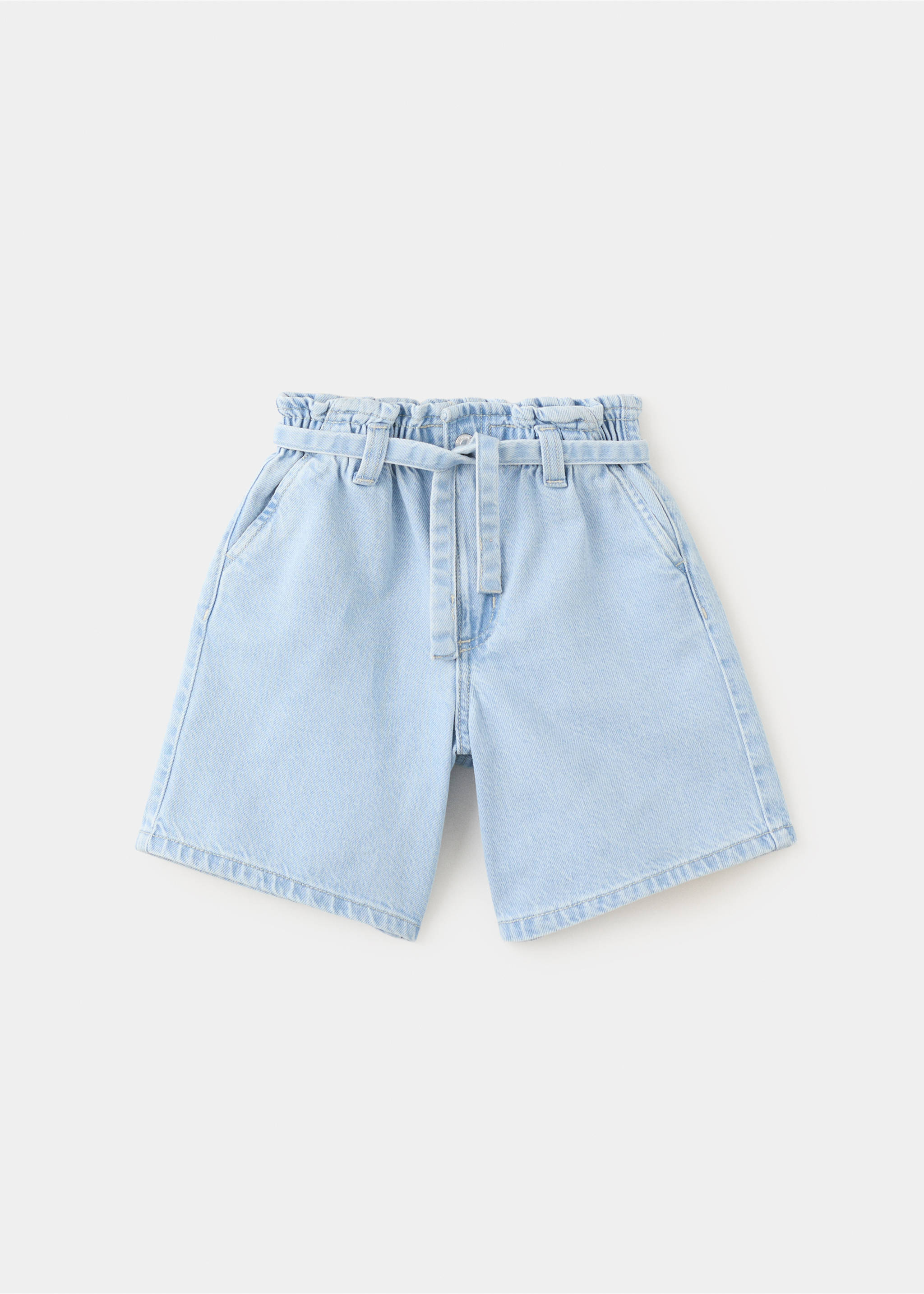 Short taille froncée - Article sans modèle, Bleu moyen. Ref: 27026741-00.