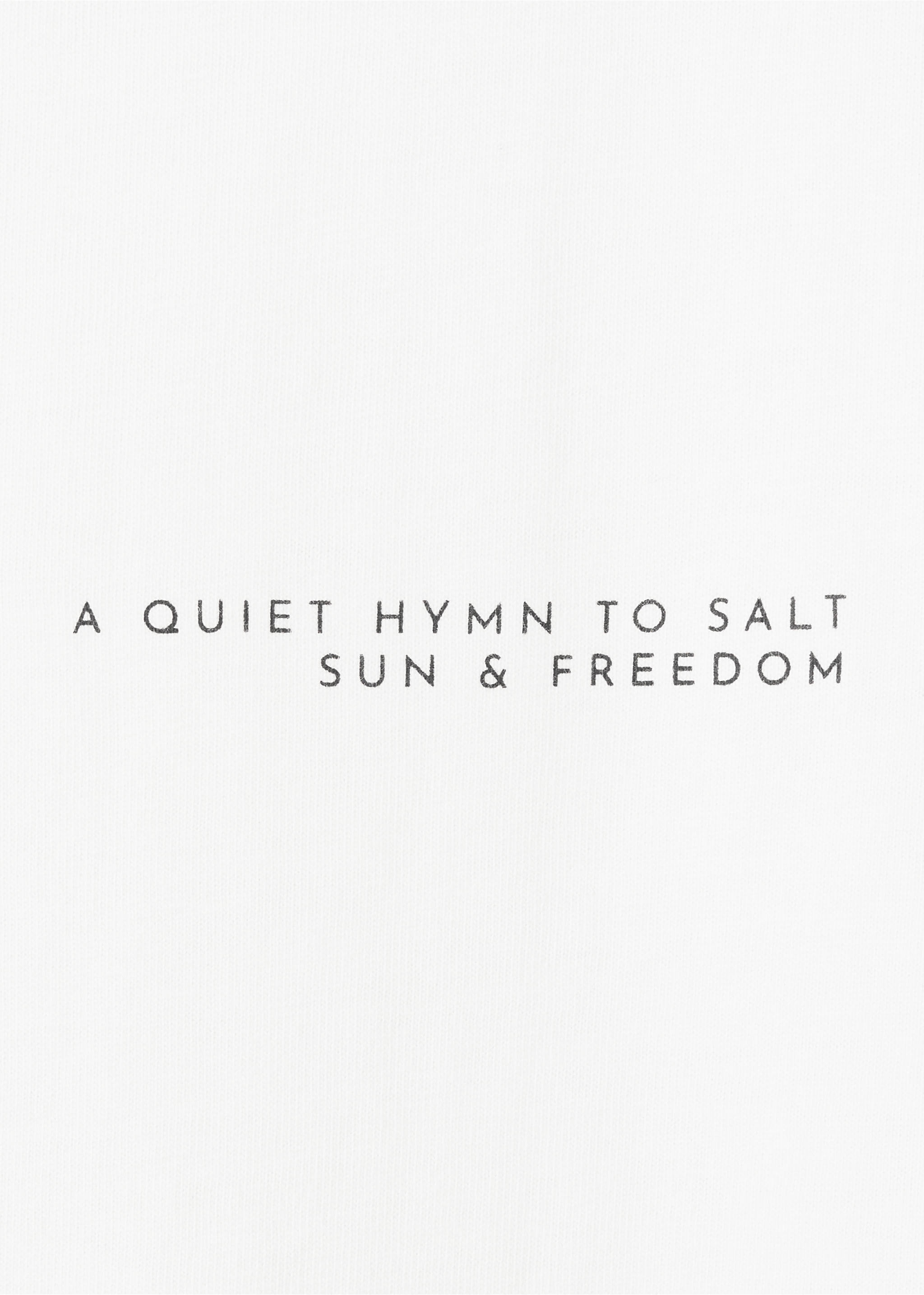 Printed cotton-blend t-shirt - Details of the article 8, Off White. Ref: 27026747-00.