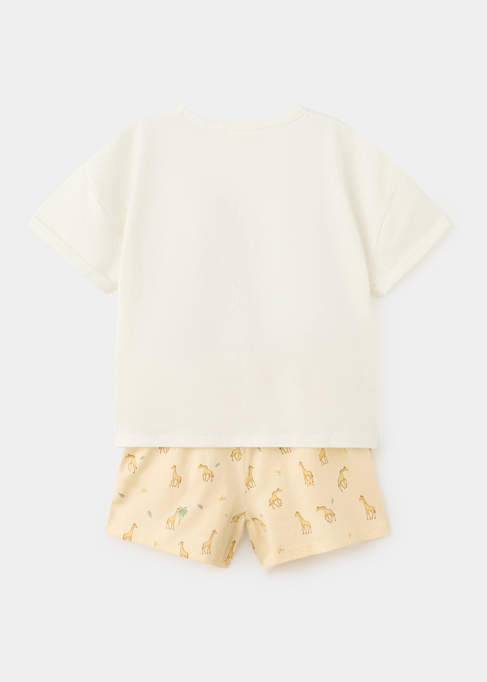 Printed short pyjamas - Reverse of the article