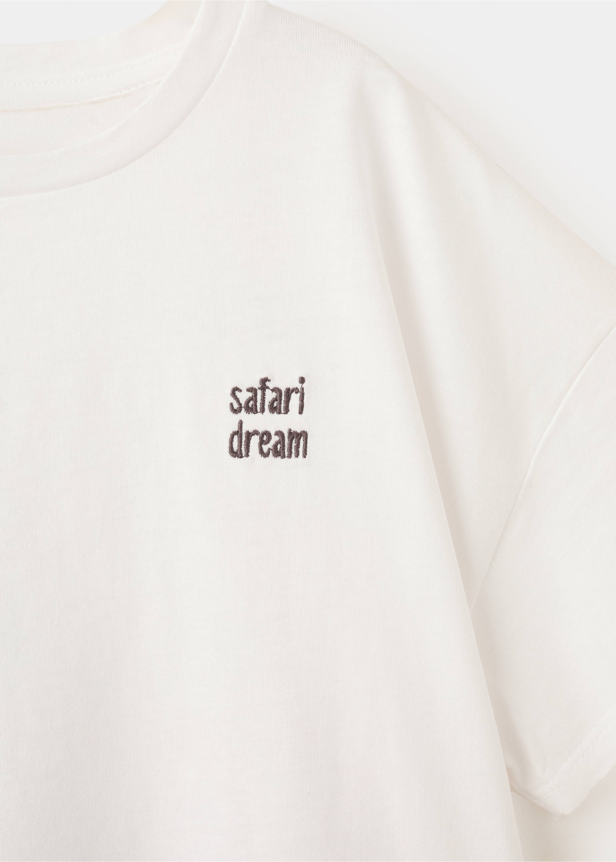 Striped short pyjamas - Details of the article 8, Off White. Ref: 27026749-00.