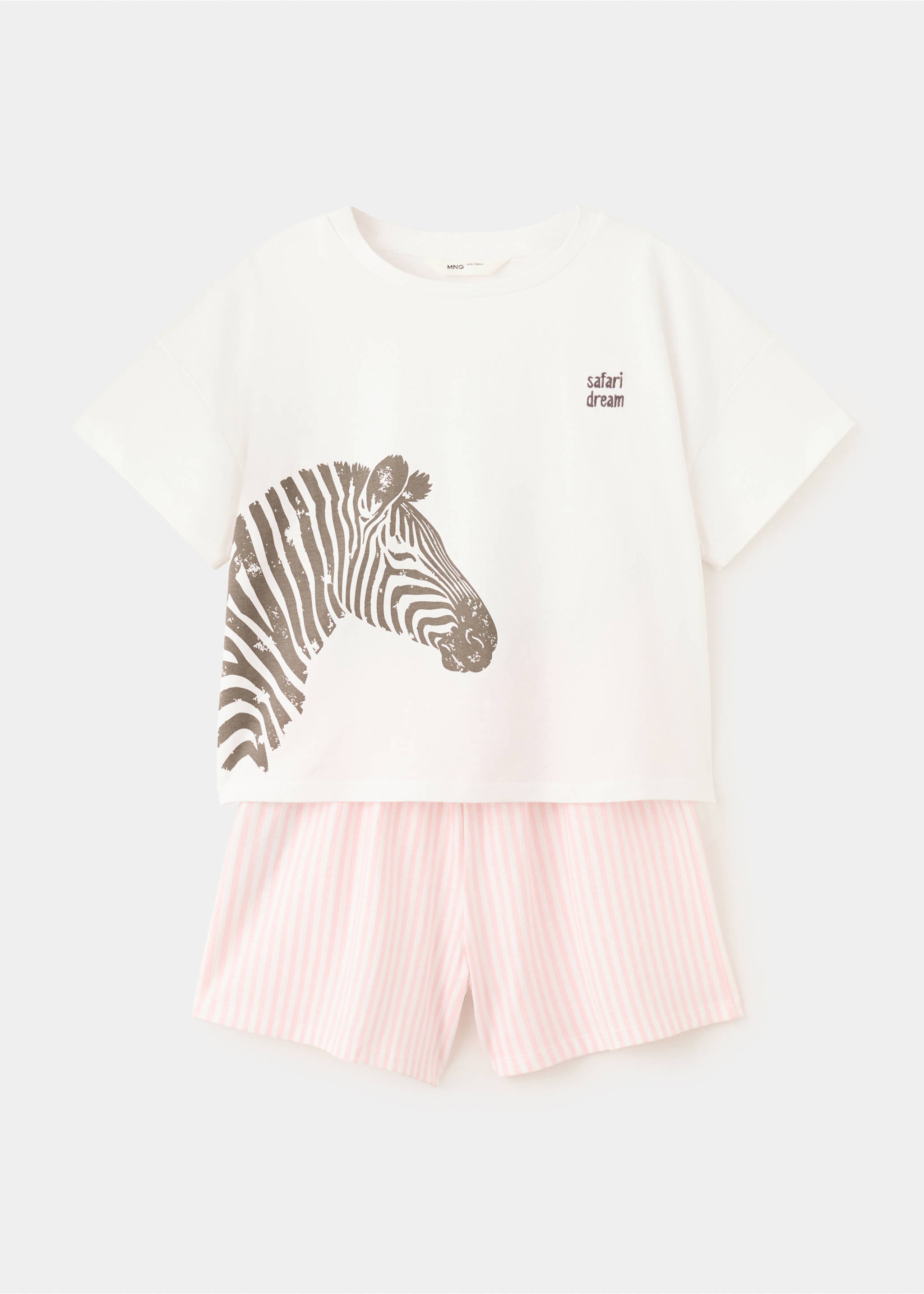Striped short pyjamas - Article without model, Off White. Ref: 27026749-00.