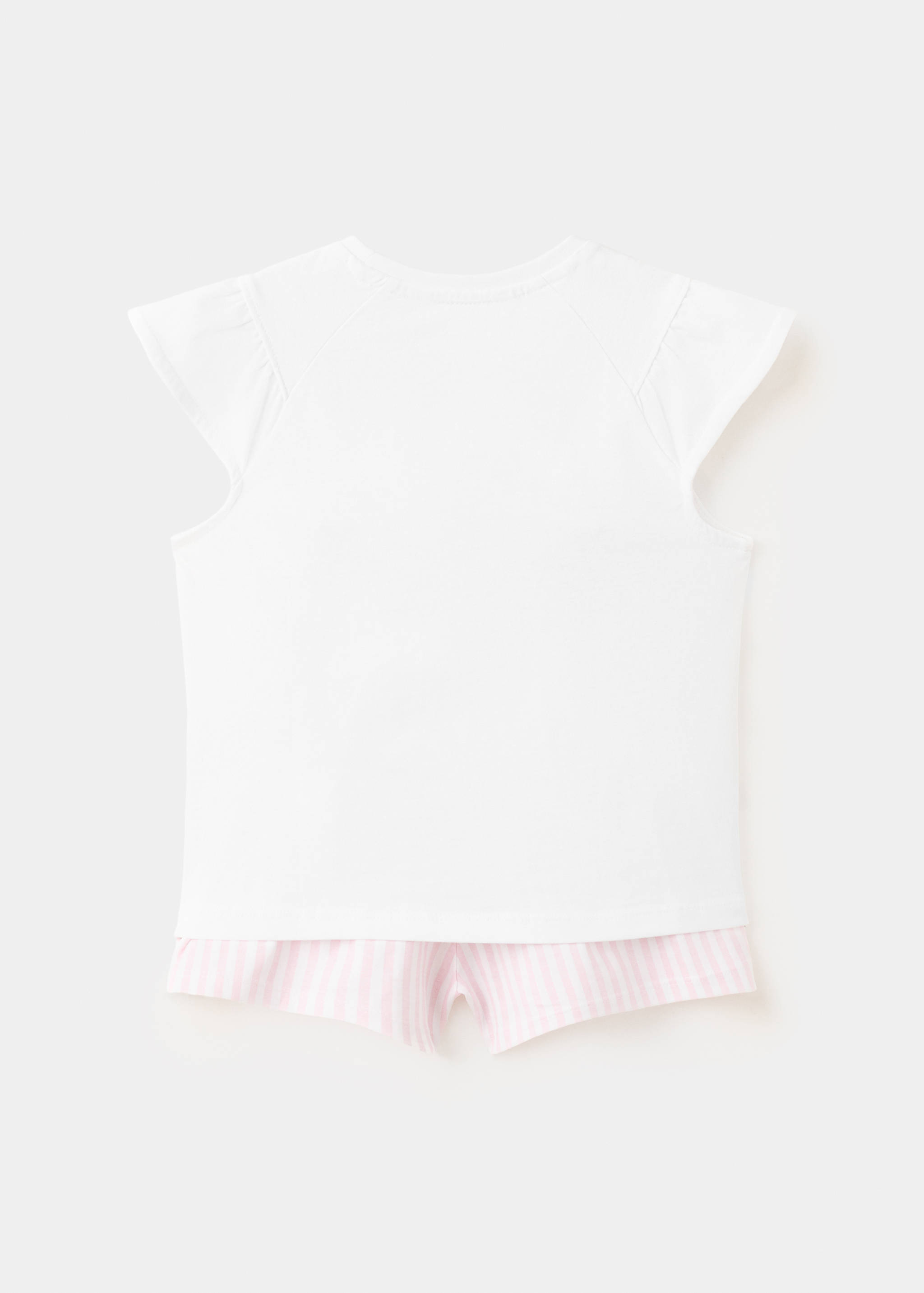 Embroidered zebra short pyjama set - Reverse of the article