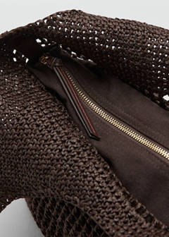 Braided shopper bag — Chocolate 3