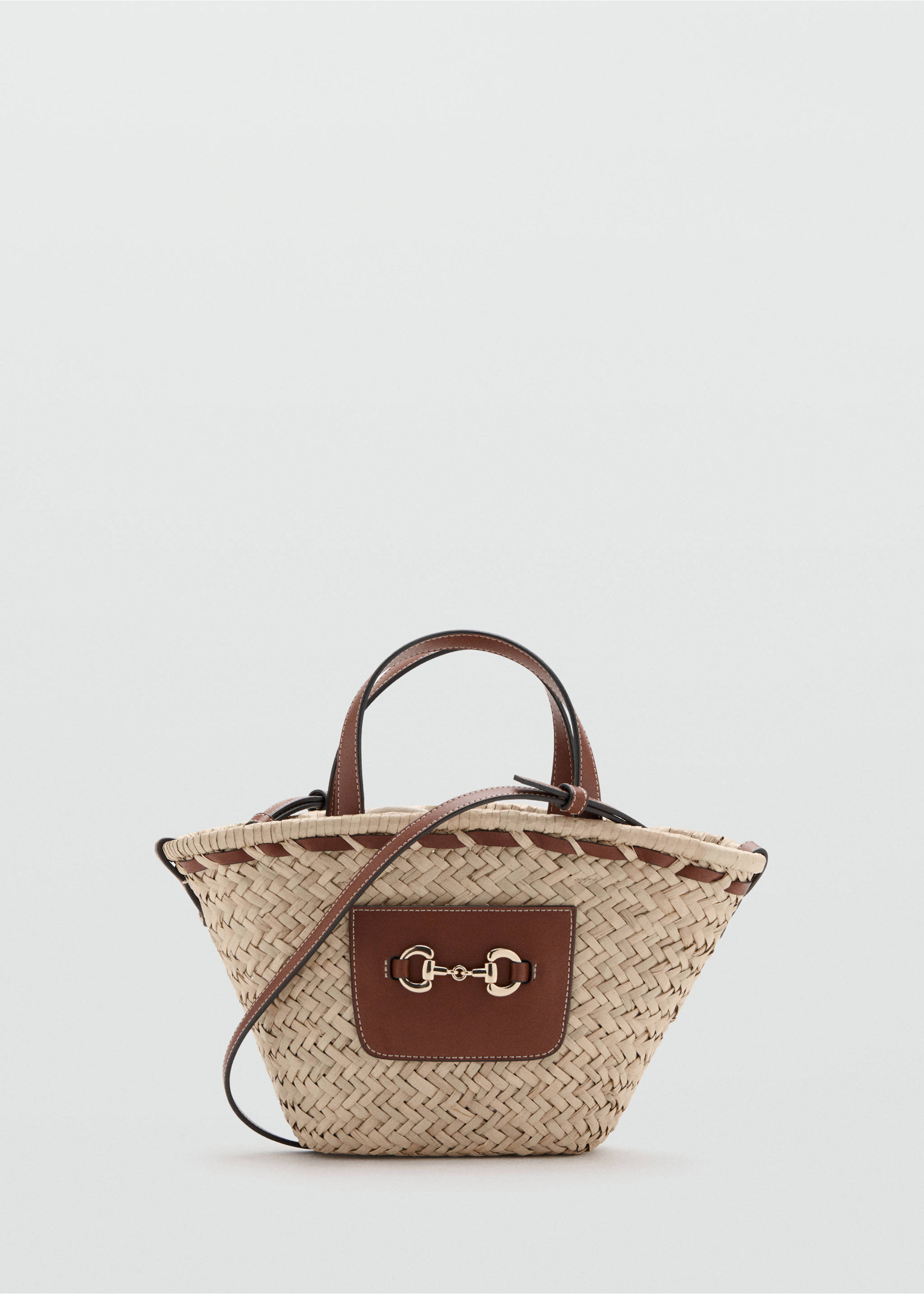 Small natural fibre basket - Article without model, Leather. Ref: 27027138-00.