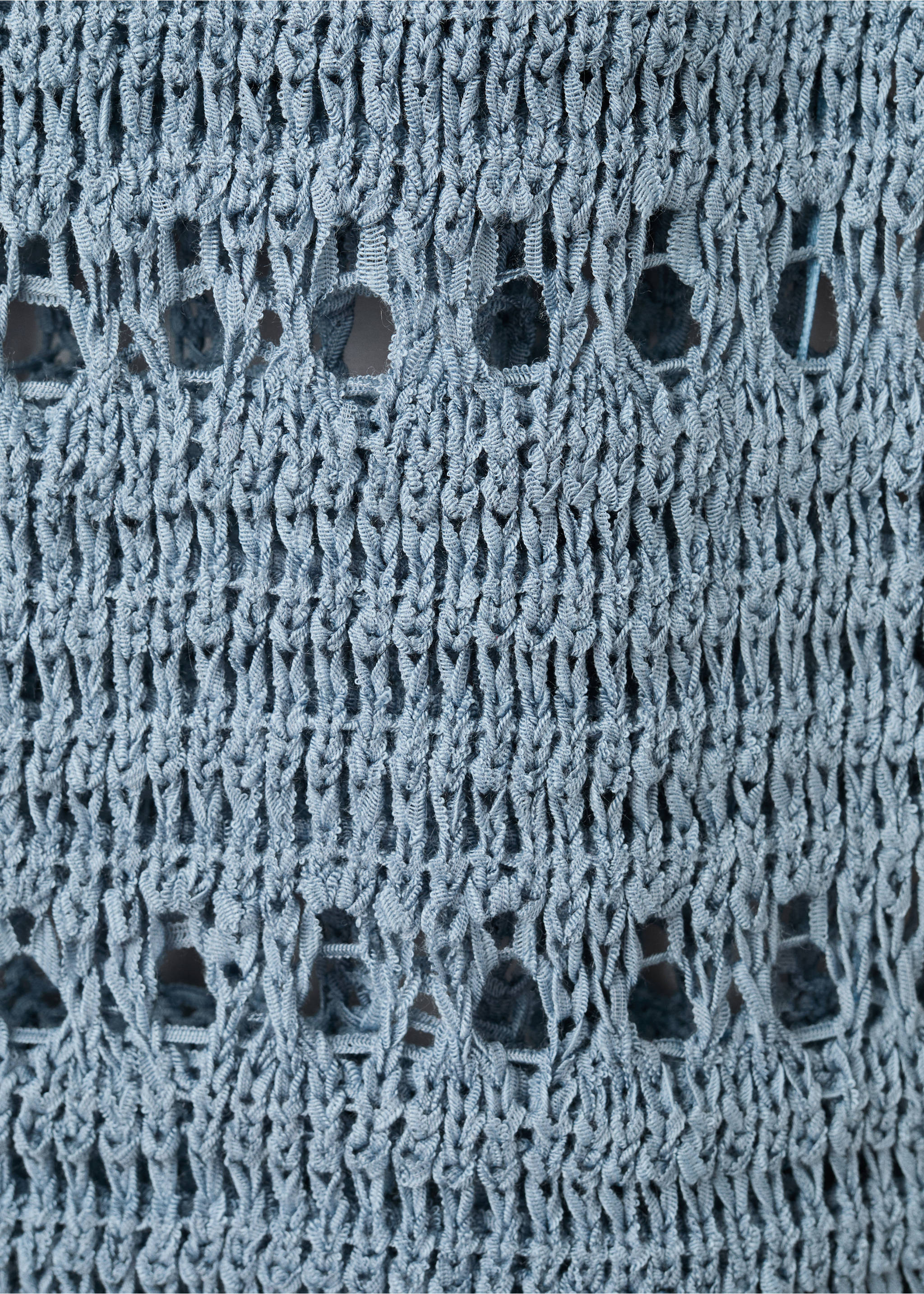 Crochet top - Details of the article 0, Blue. Ref: 27027139-00.