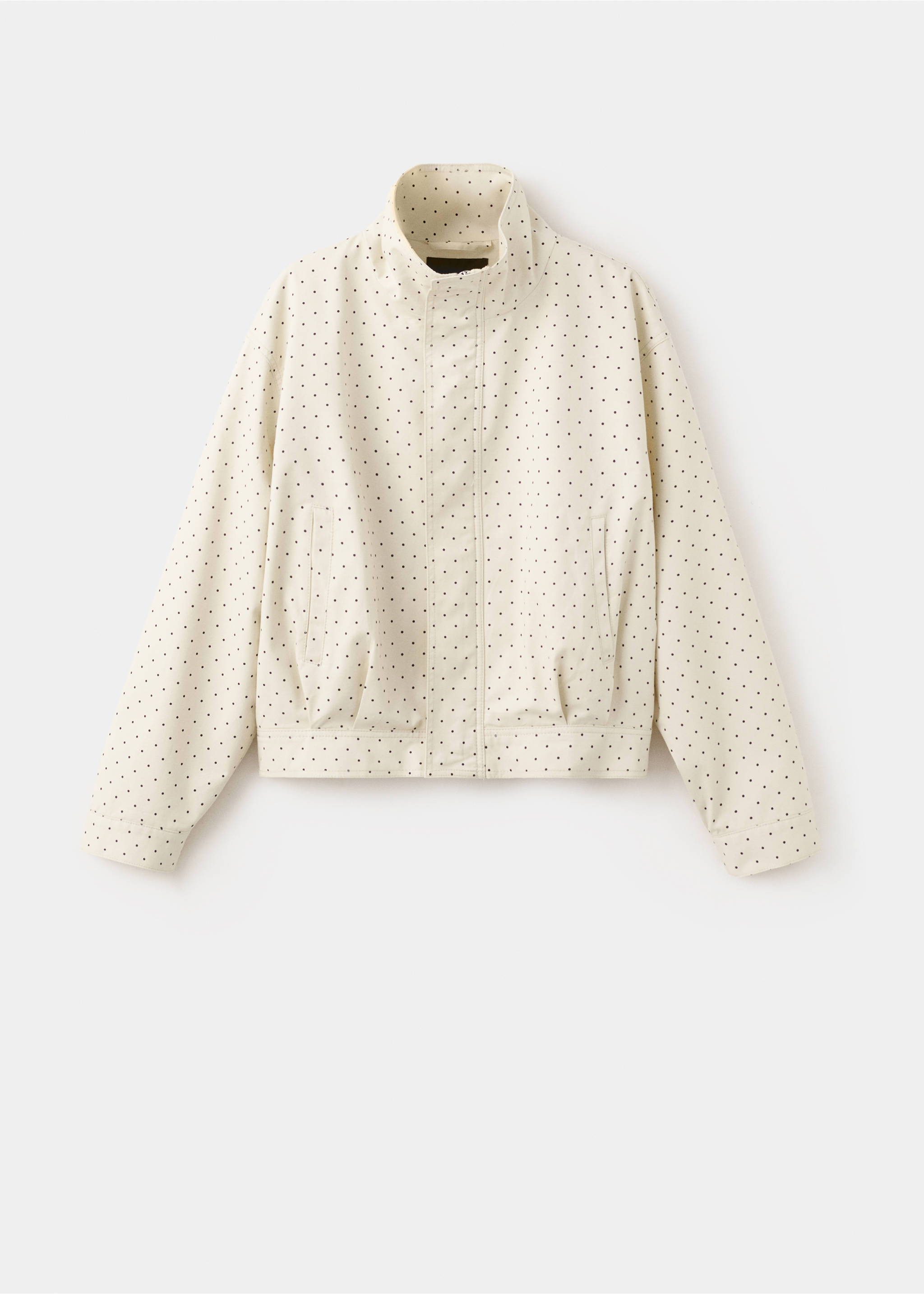 Dots bomber jacket - Article without model, Ecru. Ref: 27027140-00.