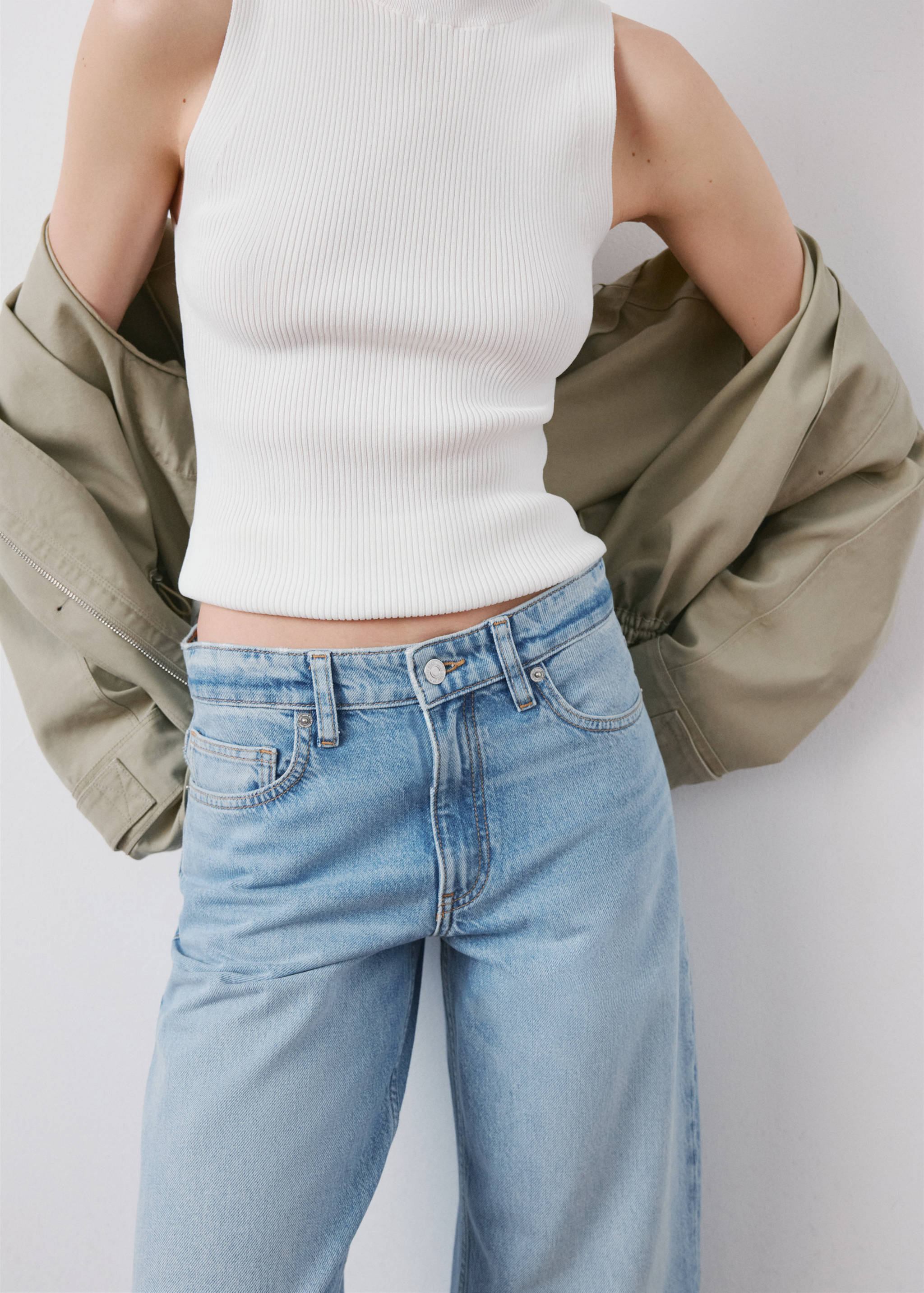 Balloon crop jeans - Details of the article 6
