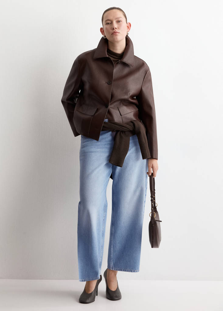 Mid-rise balloon jeans — Medium Blue