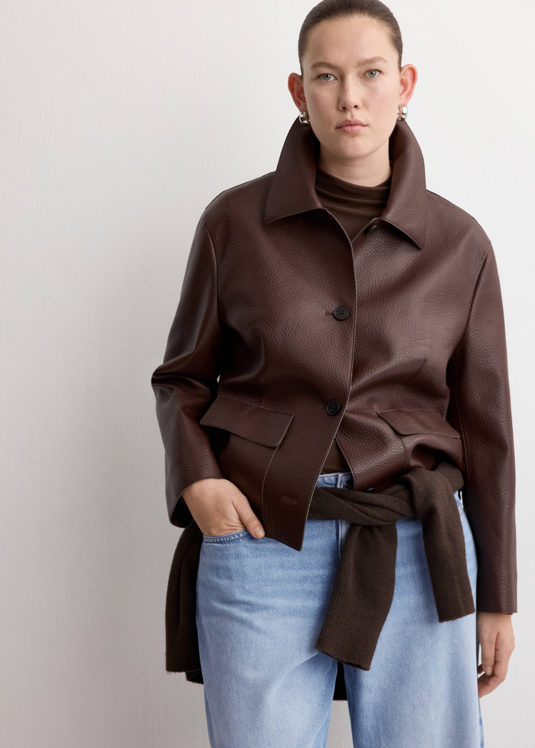 Balloon crop jeans - Details of the article 5