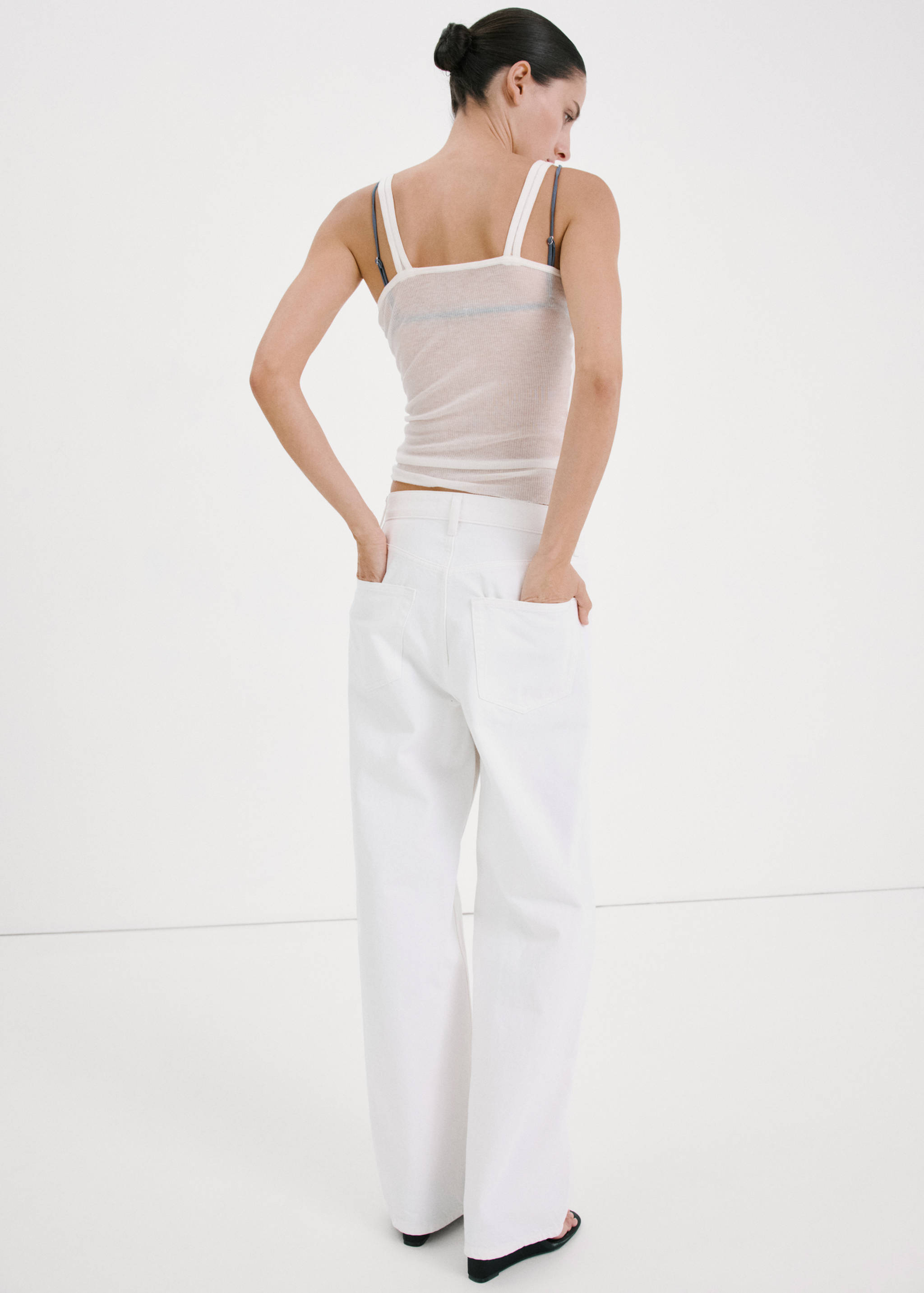 Balloon crop jeans - Details of the article 1