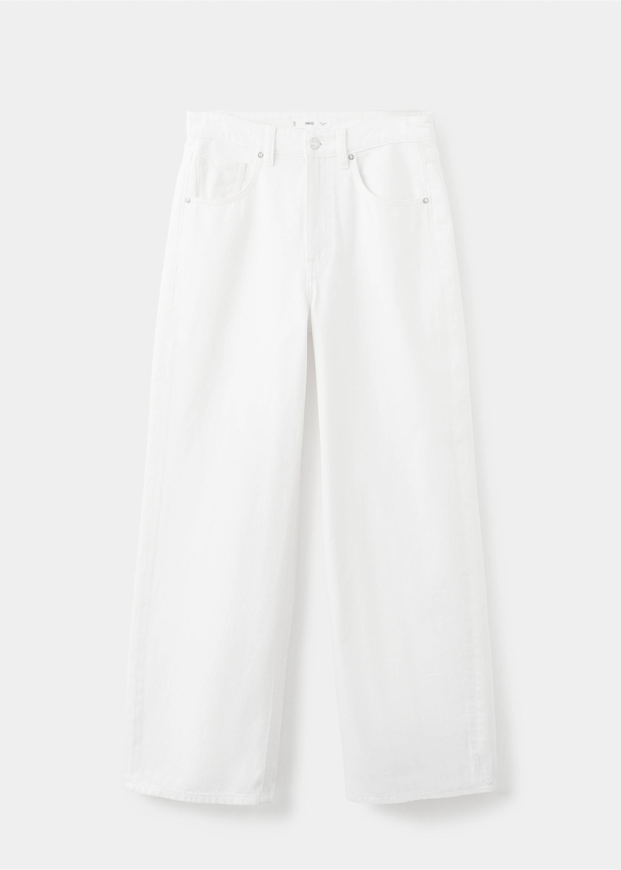 Mid-rise balloon jeans - Article without model, White. Ref: 27027142-00.