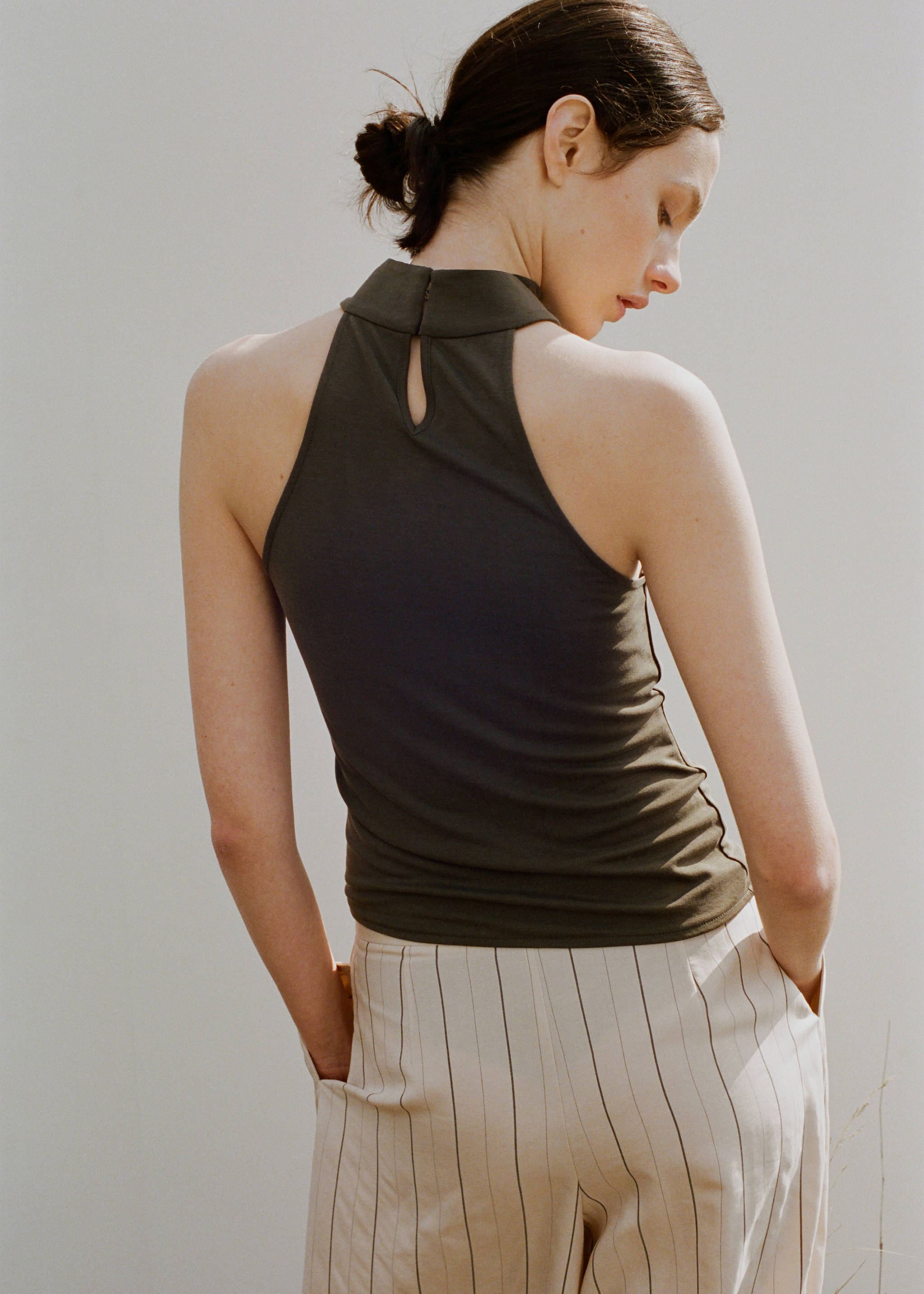 Asymmetric ruched top - Reverse of the article