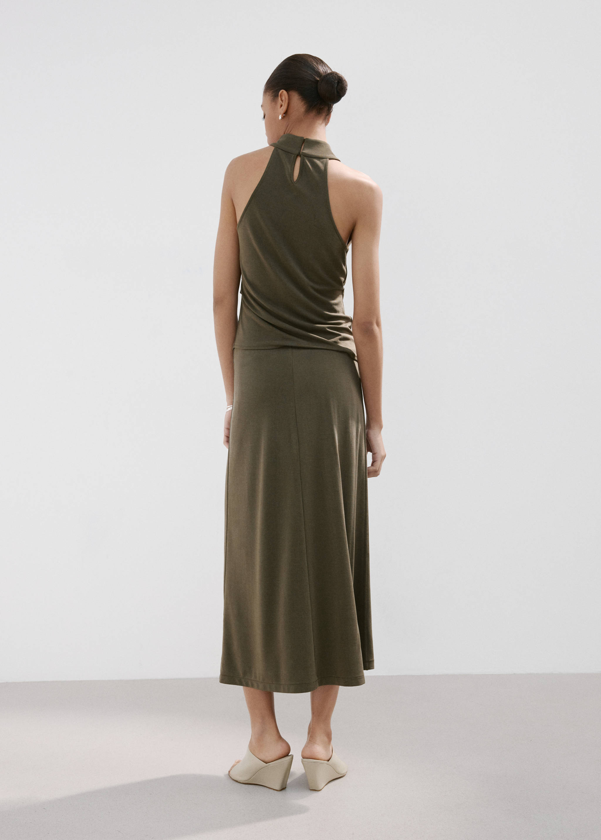 Top asimétrico fruncido - Reverso del artículo