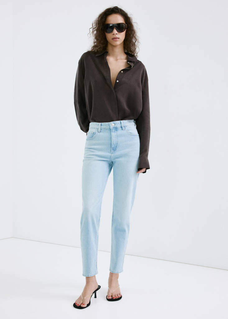 Newmom comfort high-rise jeans — Light Blue