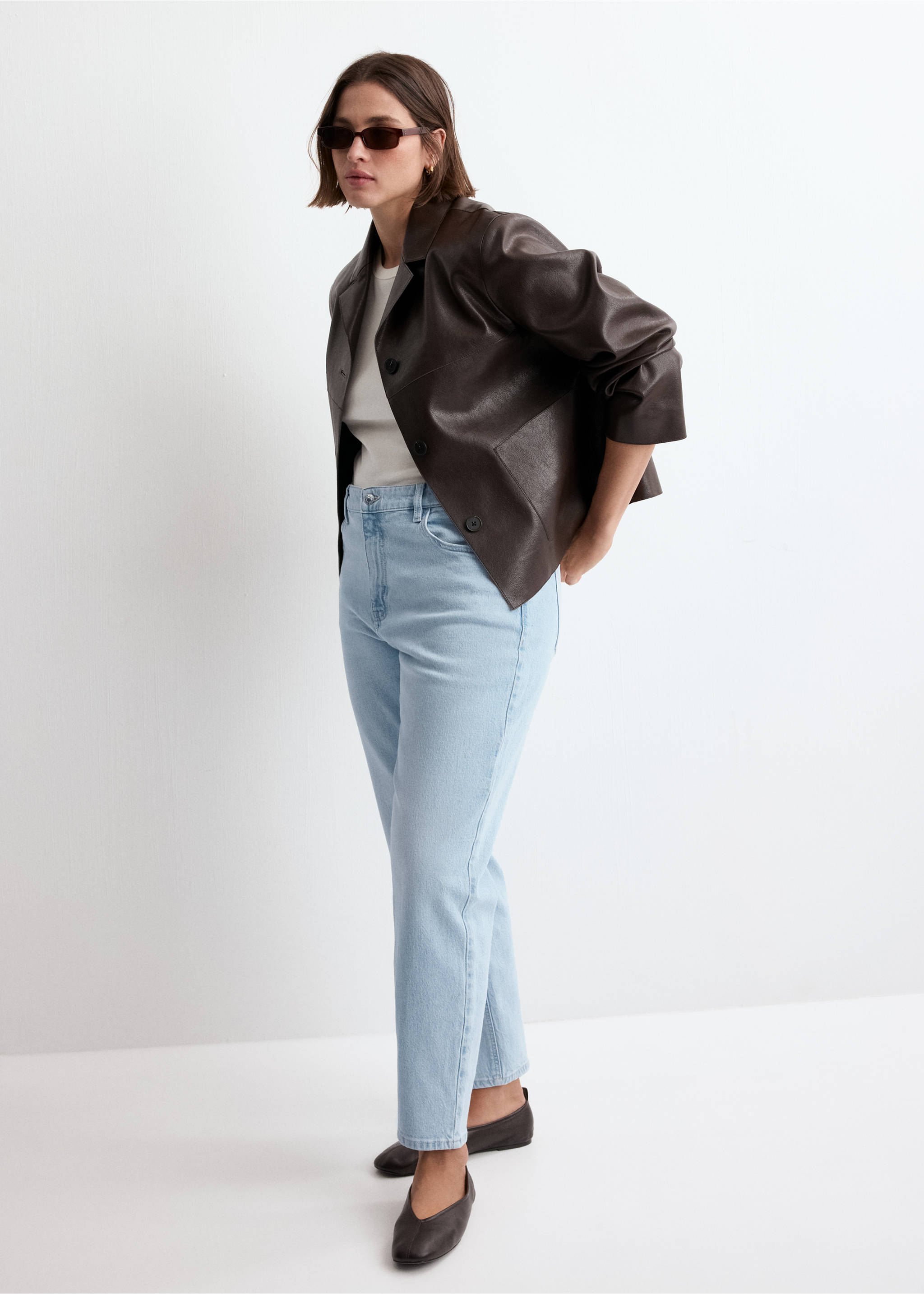 Jean Newmom confort taille haute - Détail de l'article 3, Bleu clair. Ref: 27027147-00.