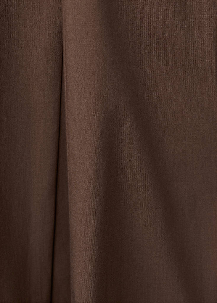 Lyocell shirt dress — Brown