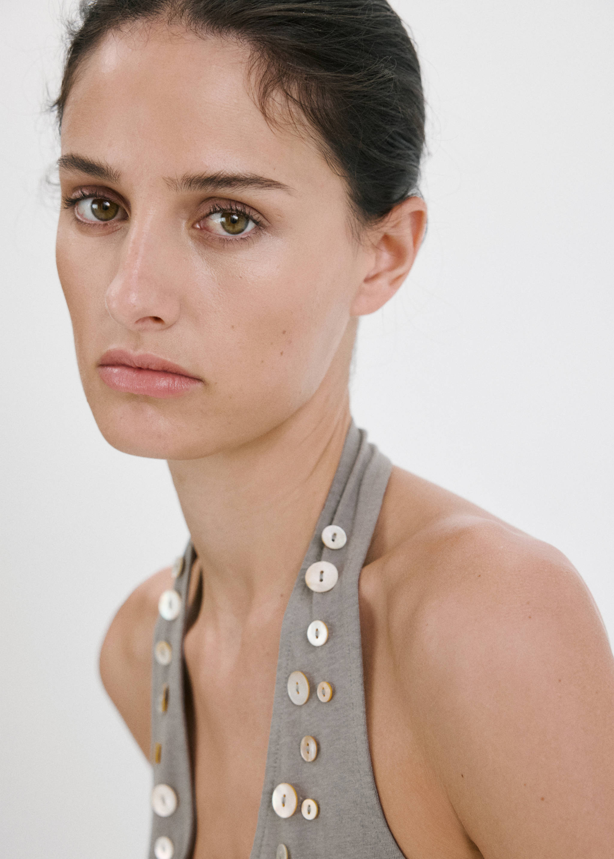 Papaya-print swimsuit - Details of the article 1