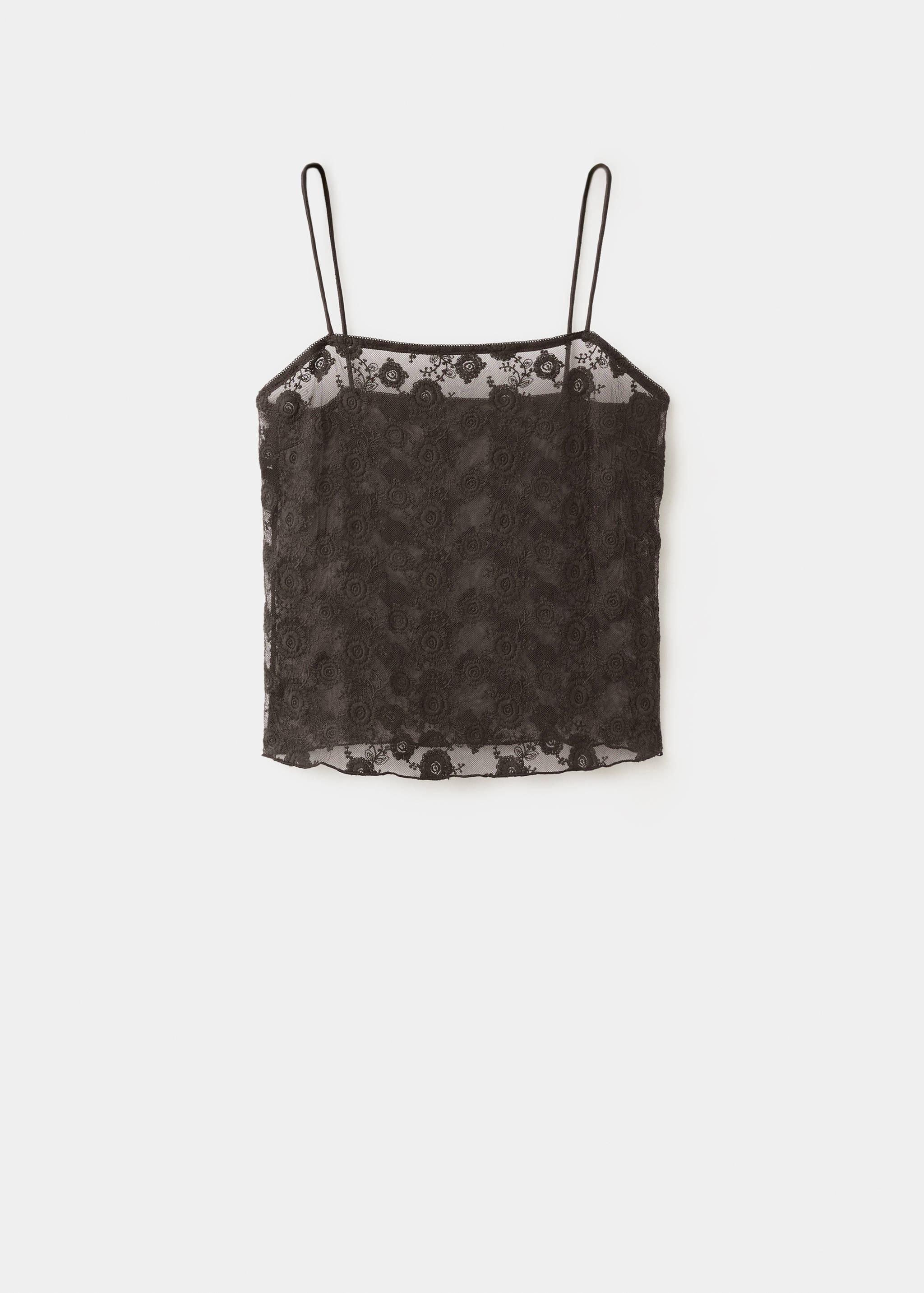 Топ с кружевом - Изделие без модели