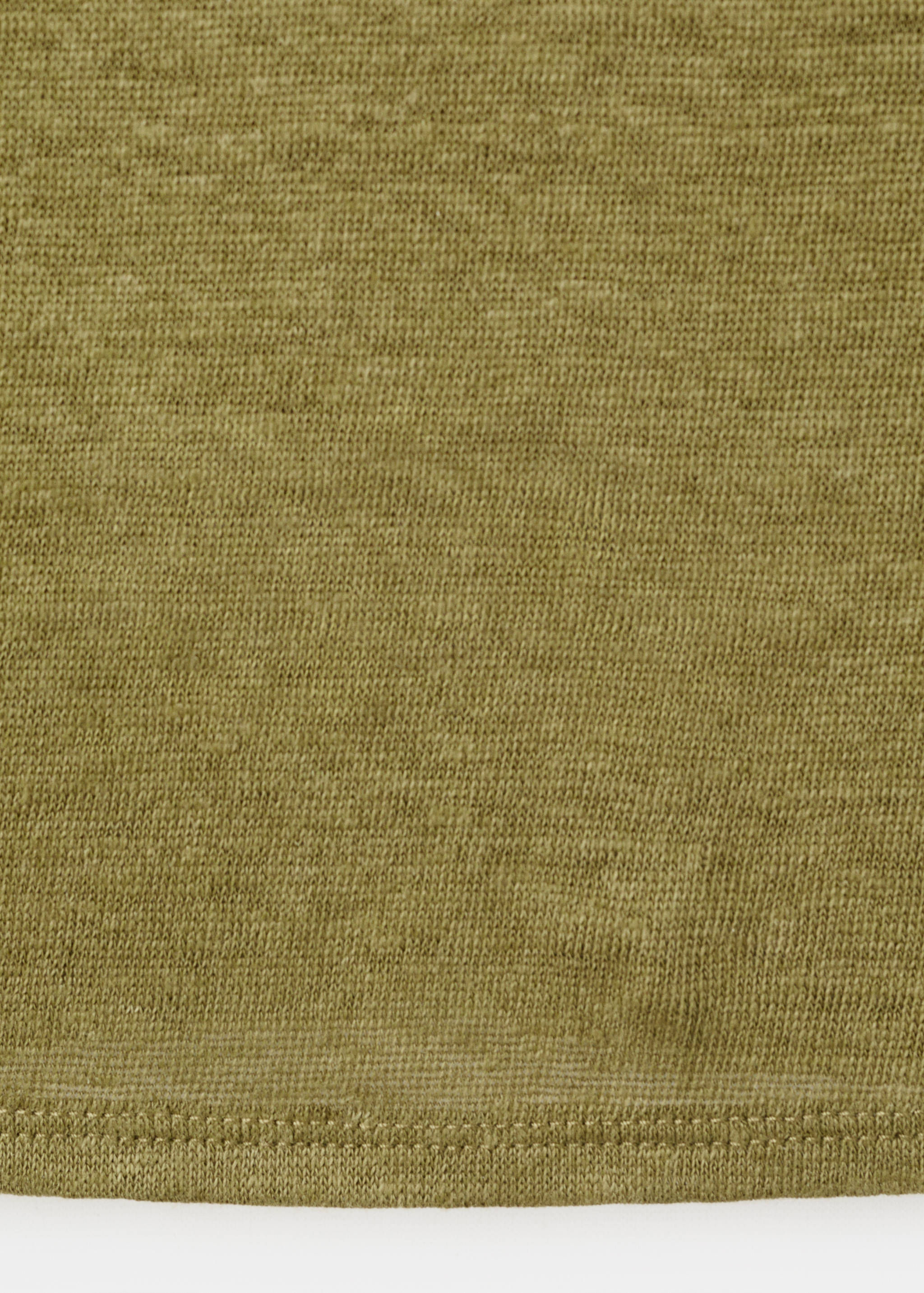 Linen top with round neckline - Details of the article 0