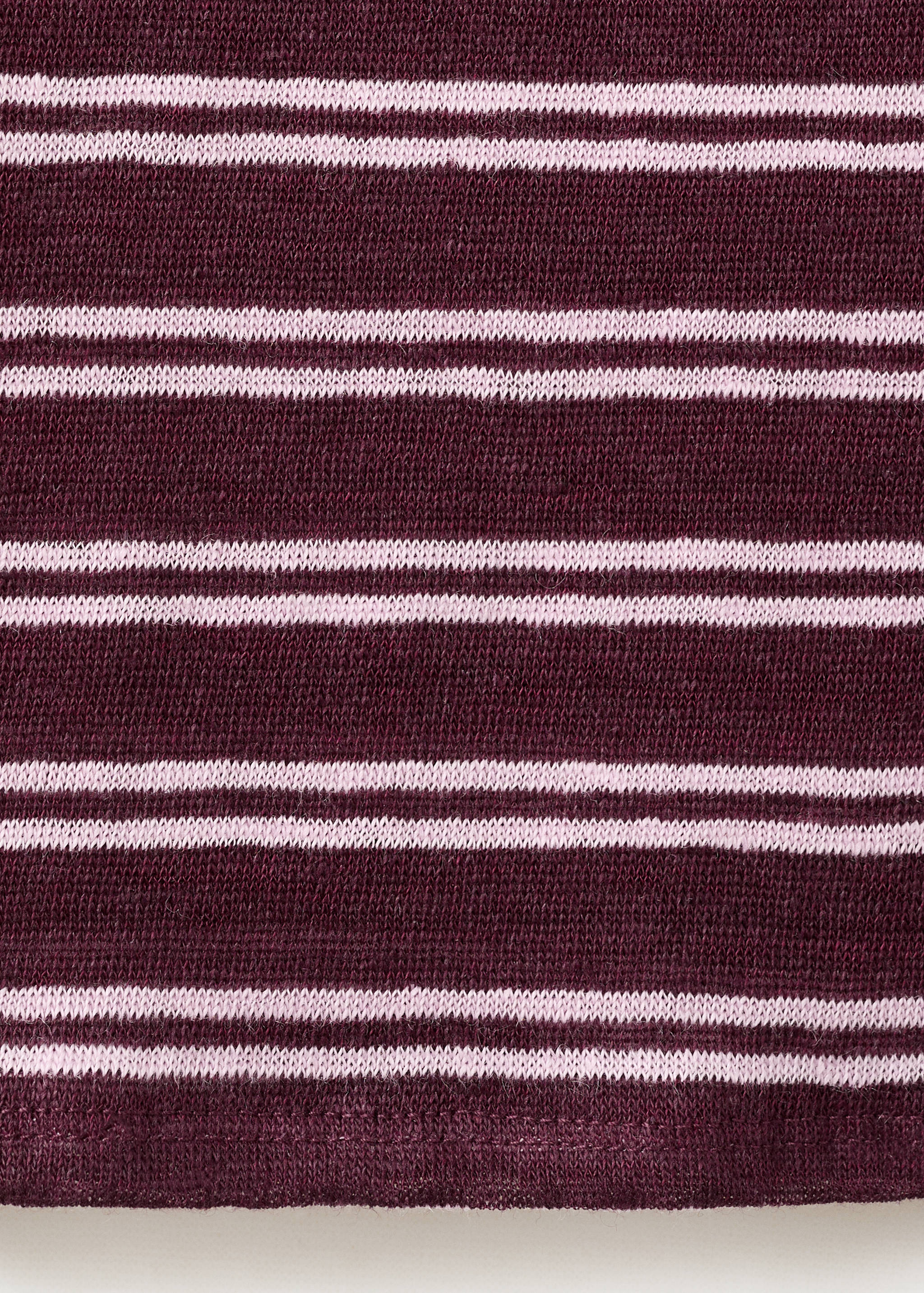 Linen top with round neckline - Details of the article 0